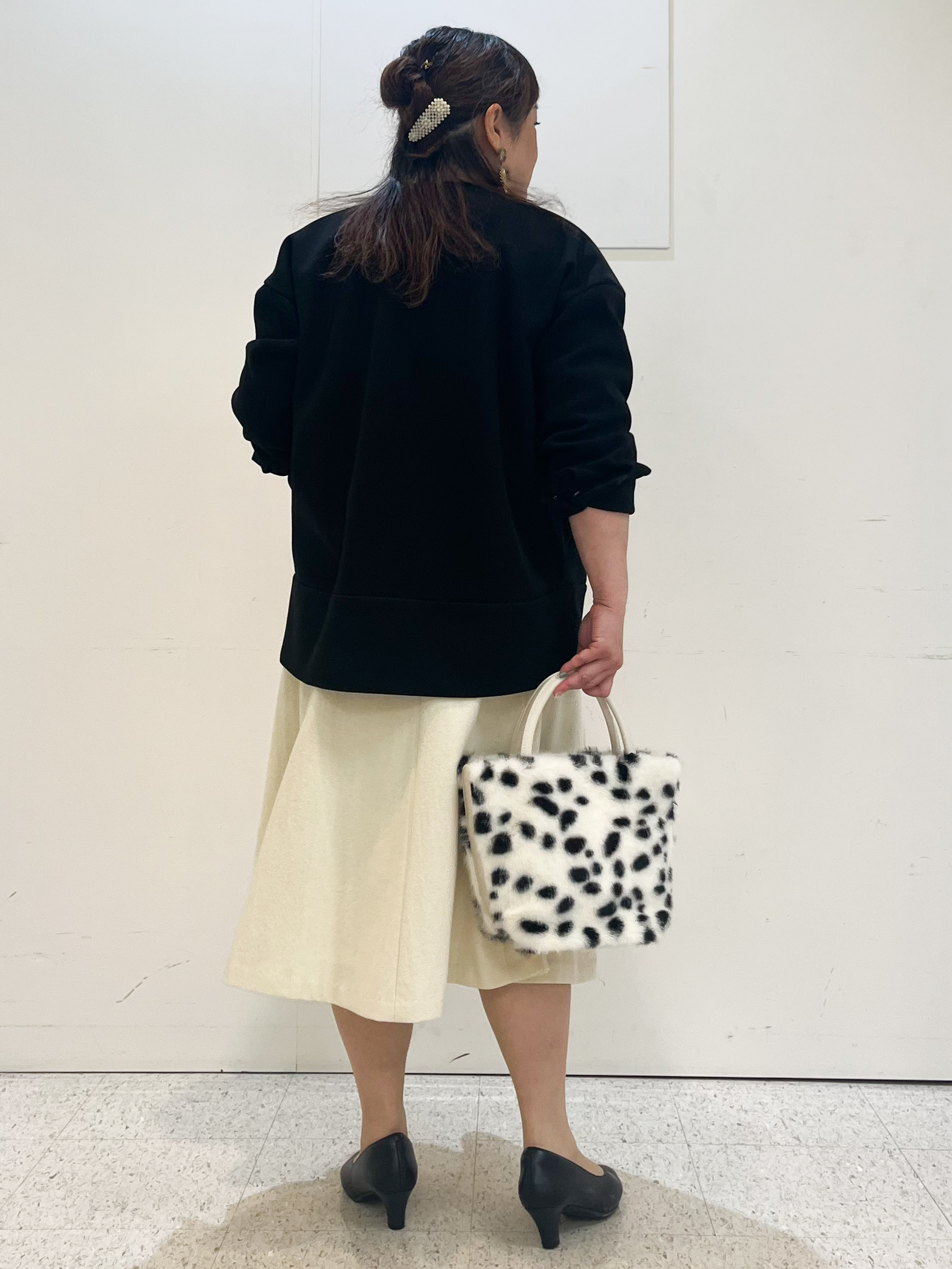 kimmyさんの「Reflect｜ノーカラーミドル丈ブルゾン」を使ったコーディネート