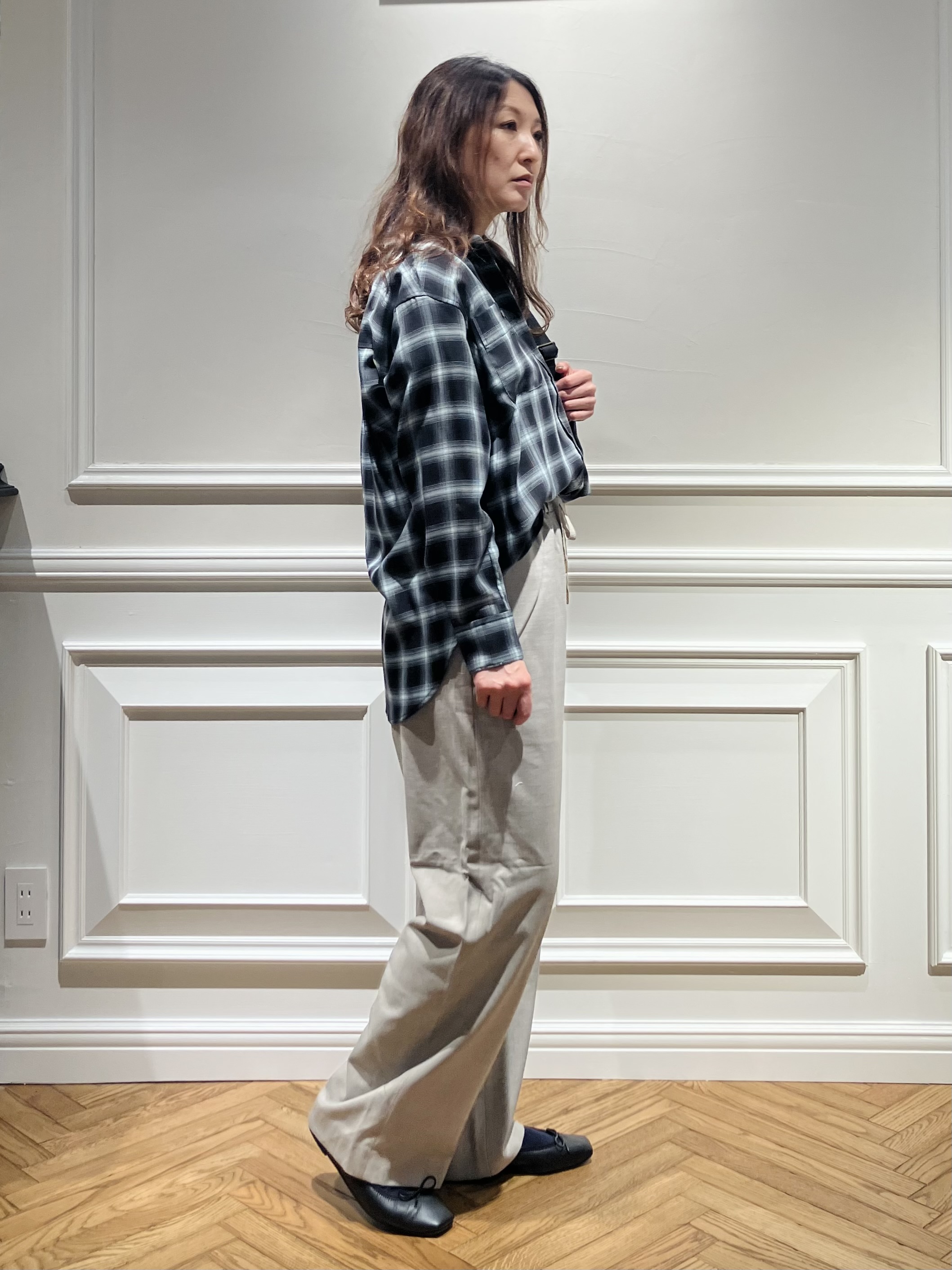 TSUKUIさんの「DRESSTERIOR｜【ウォッシャブル】ビエラオンブレチェックシャツ」を使ったコーディネート