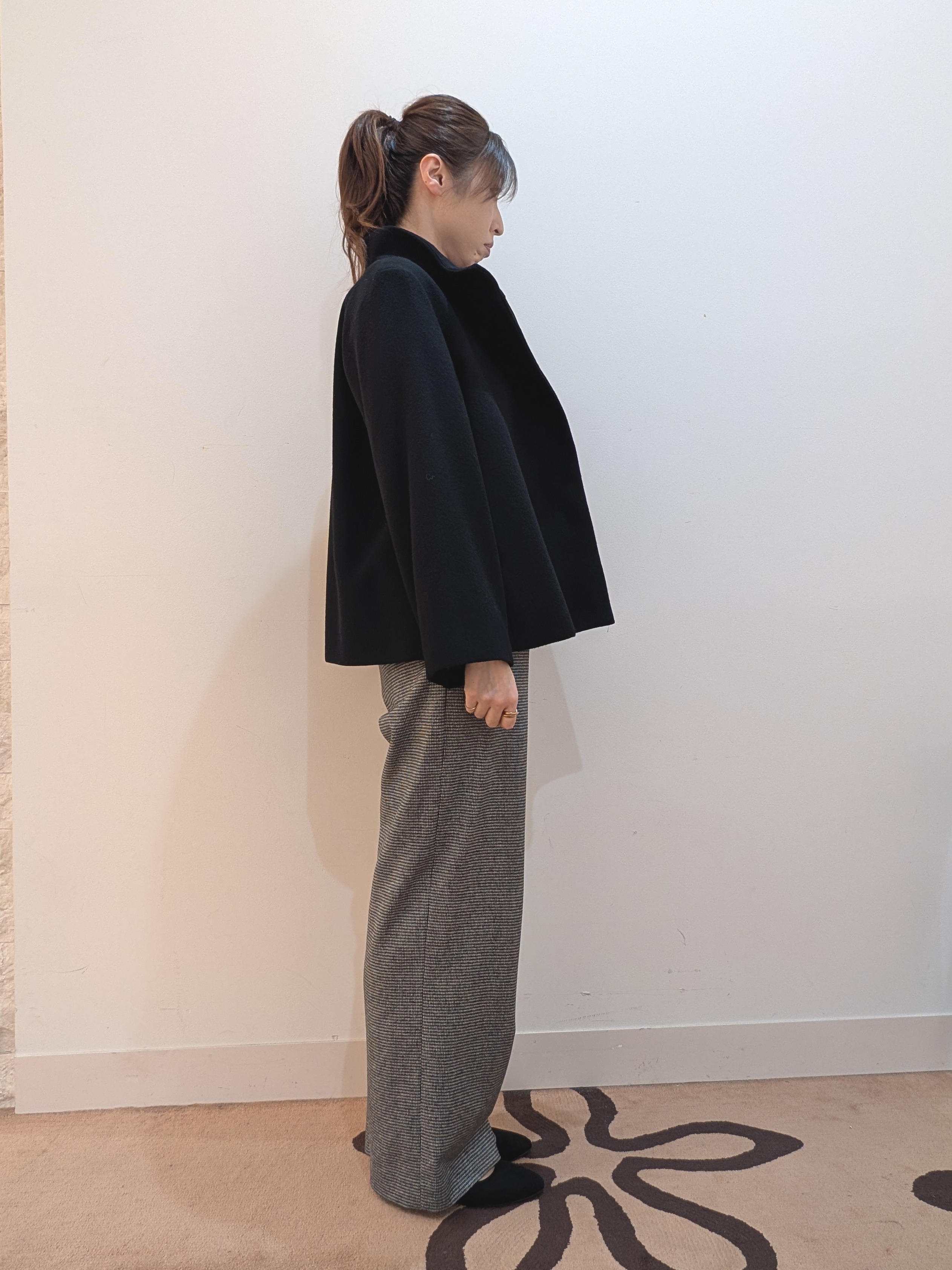 YUKAさんの「UNTITLED｜【軽アウター/ウール100】ウールショートコート」を使ったコーディネート
