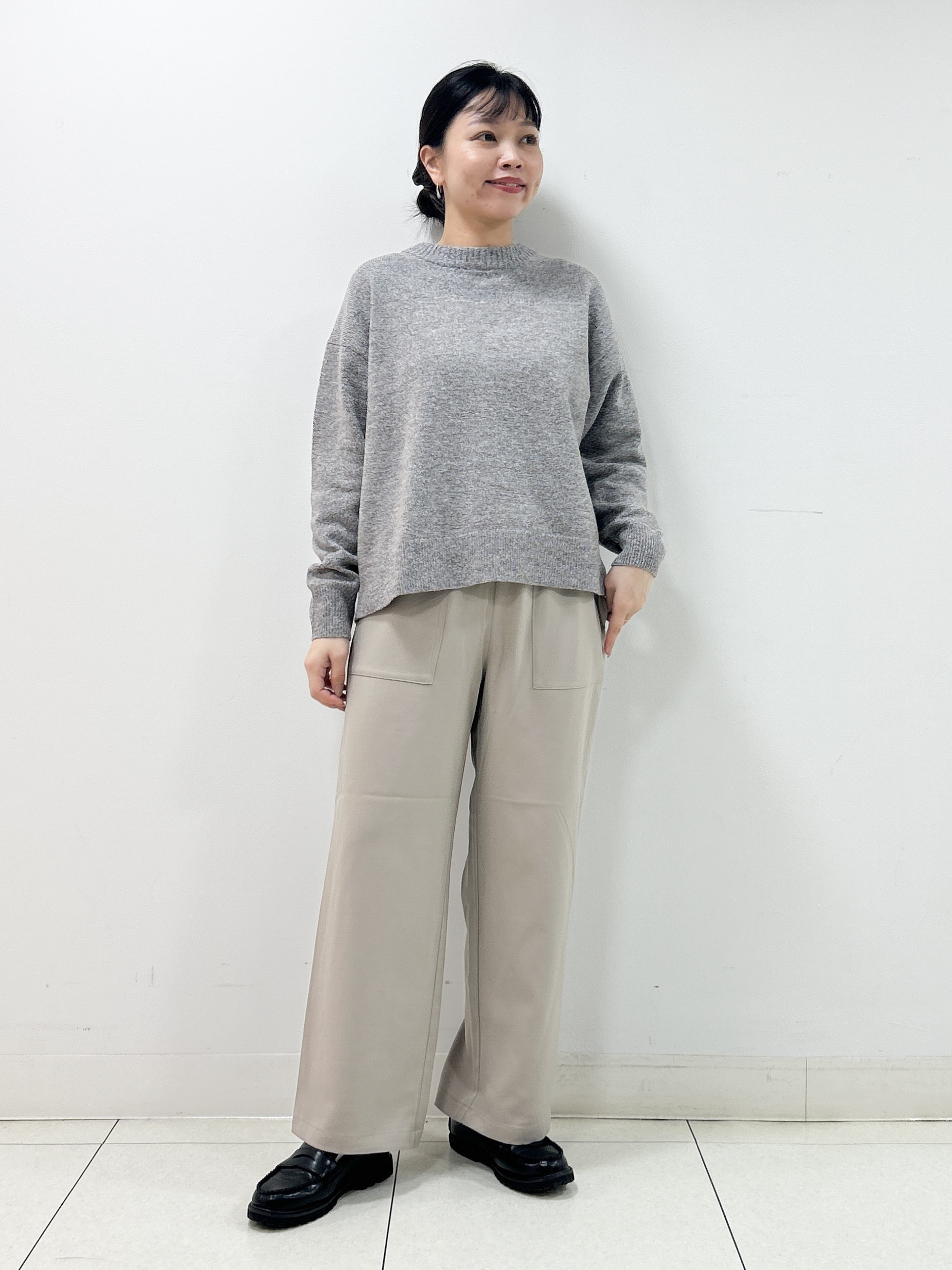 Kaiさんの「Dessin｜【店頭人気/洗える/秋羽織り】ノーカラースエードライクブルゾン」を使ったコーディネート