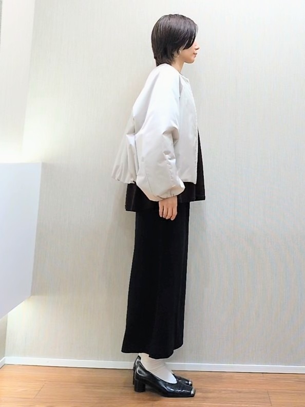 ミズタさんの「UNTITLED｜【軽アウター/中綿/秋冬コート】ショートブルゾン」を使ったコーディネート