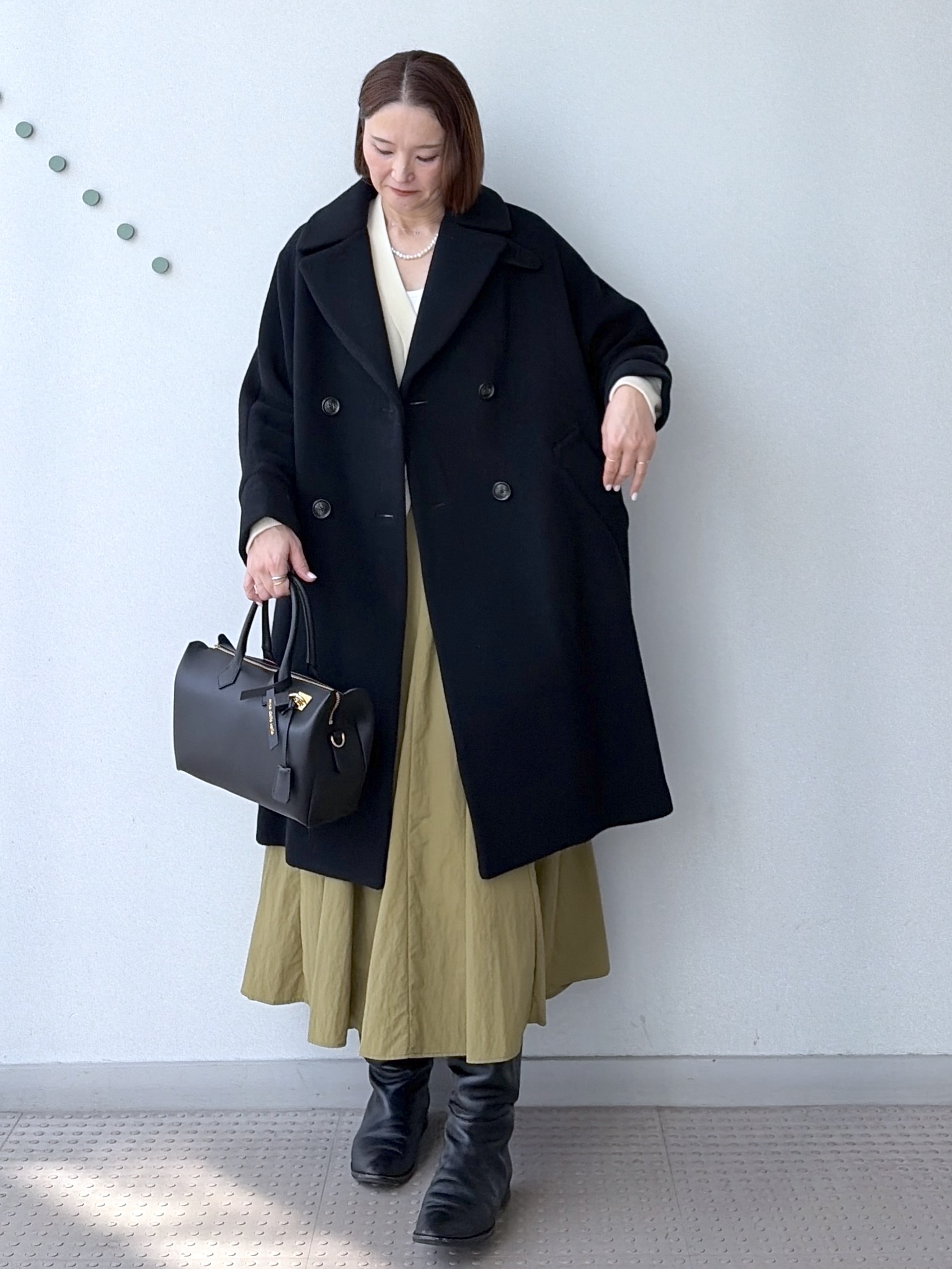 yoshikadoさんの「DRESSTERIOR｜フレアボリュームスカート」を使ったコーディネート
