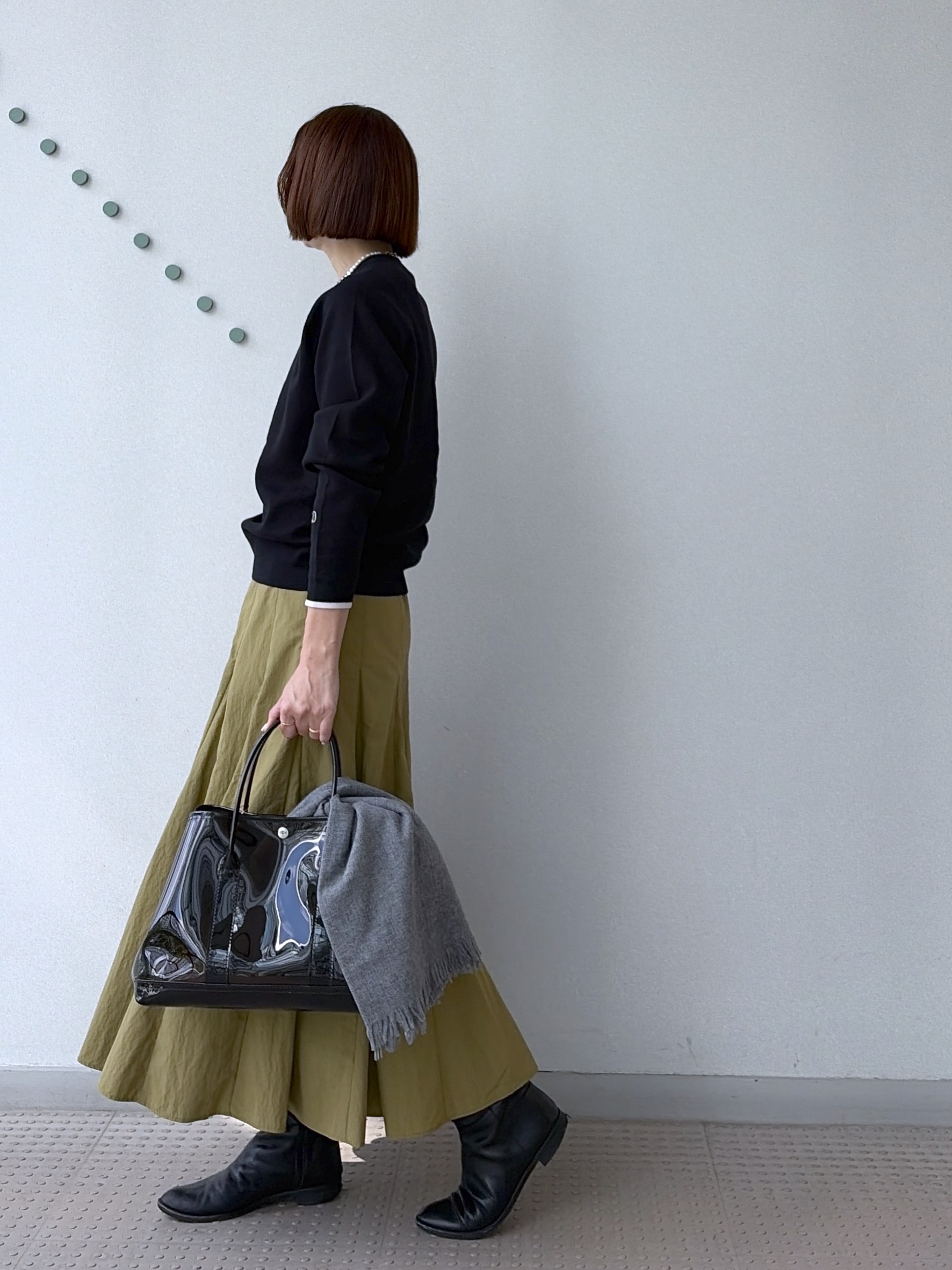 yoshikadoさんの「DRESSTERIOR｜【STORY11月号掲載/マシンウォッシャブル】コットンカシミヤニット」を使ったコーディネート
