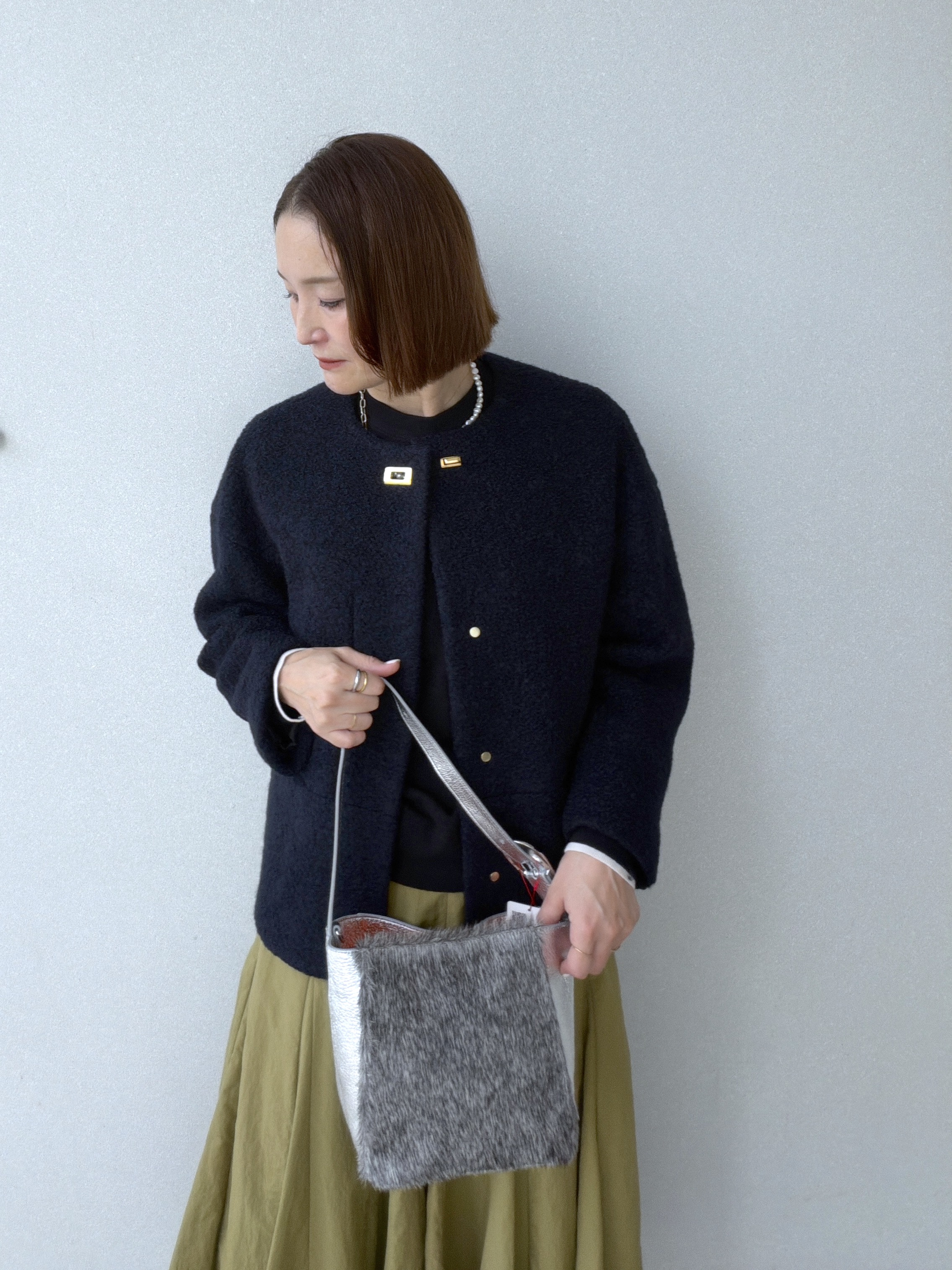 yoshikadoさんの「DRESSTERIOR｜【STORY11月号掲載/マシンウォッシャブル】コットンカシミヤニット」を使ったコーディネート