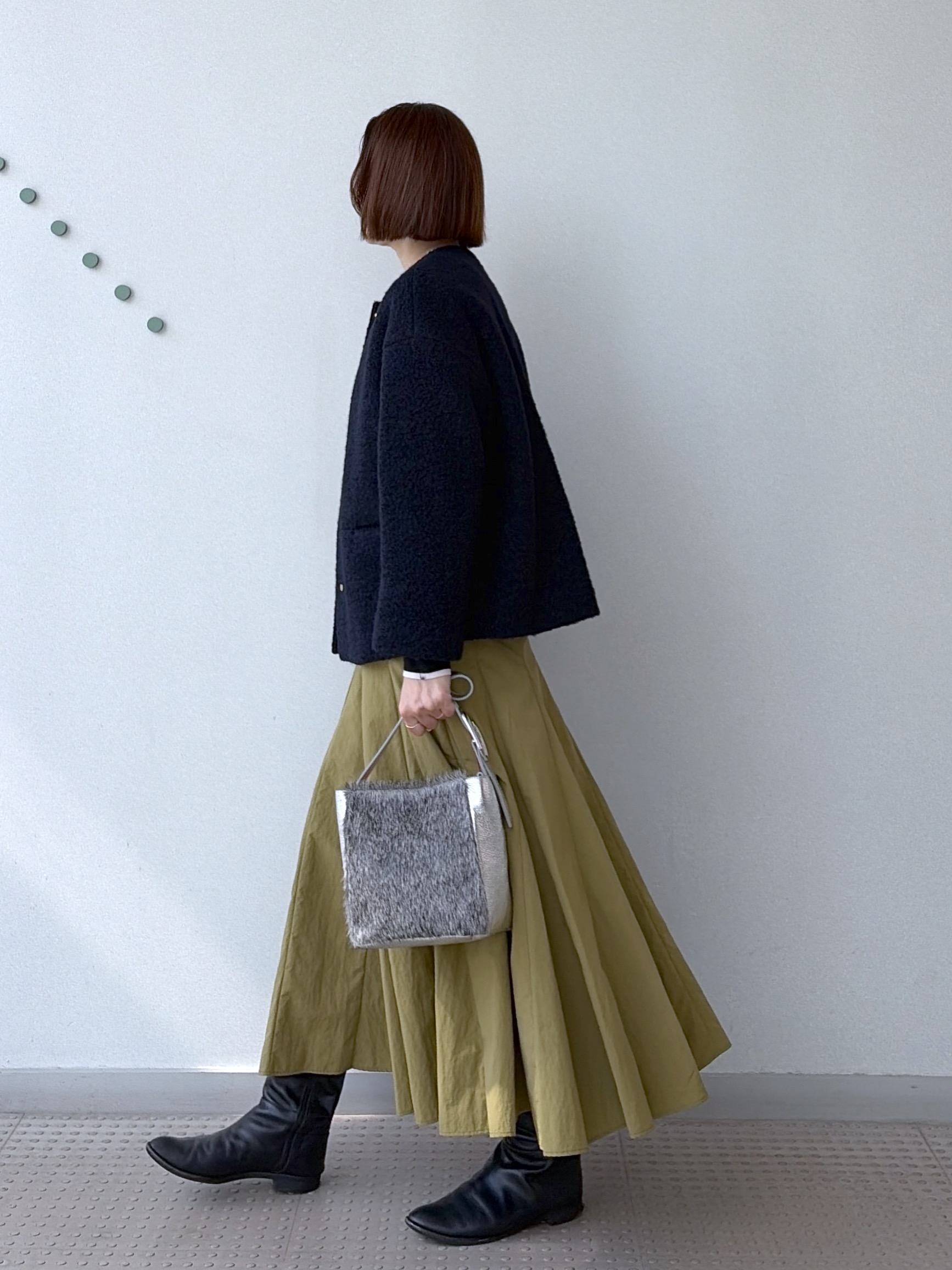 yoshikadoさんの「DRESSTERIOR｜【STORY11月号掲載/マシンウォッシャブル】コットンカシミヤニット」を使ったコーディネート