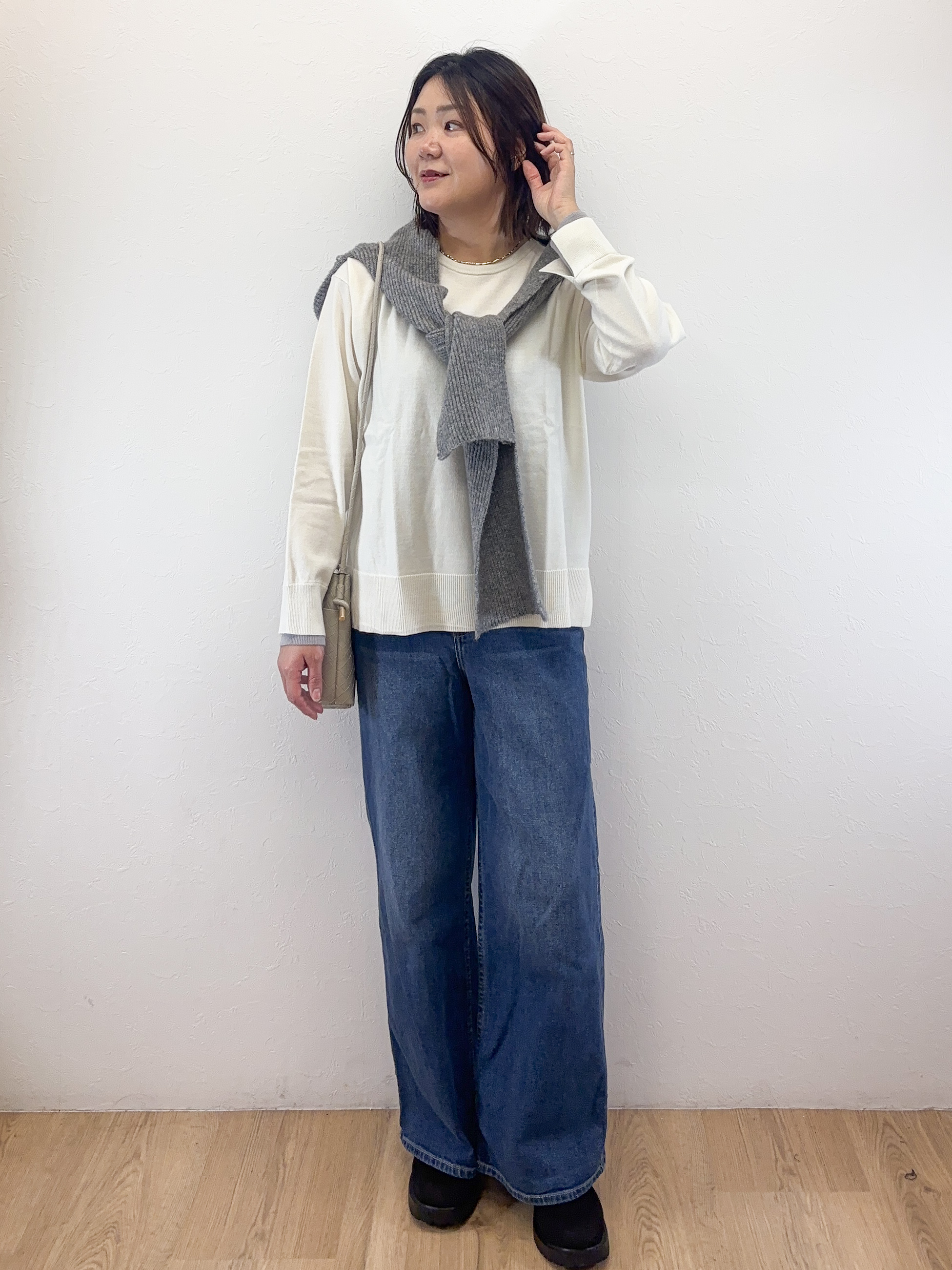 Takeさんの「OPAQUE.CLIP｜ダンボールミドルピーコート【洗える／抗ピル】」を使ったコーディネート