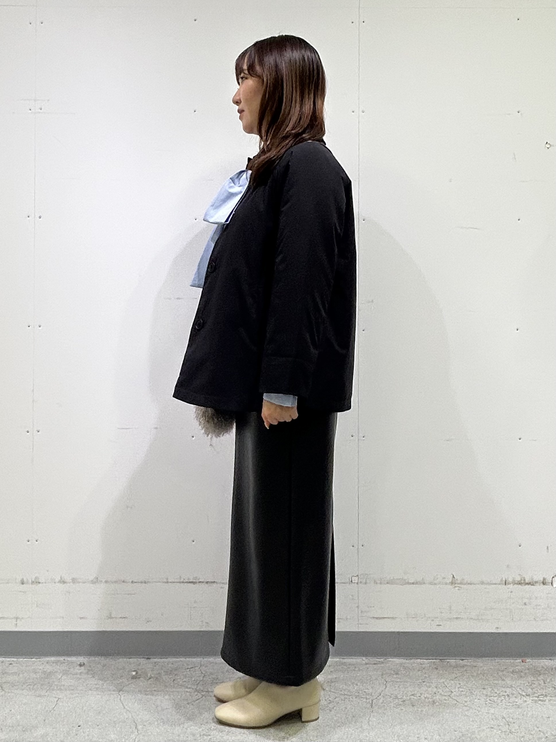 noeさんの「INDIVI｜【ストレッチ◎】取外し可ボウタイシャツ」を使ったコーディネート