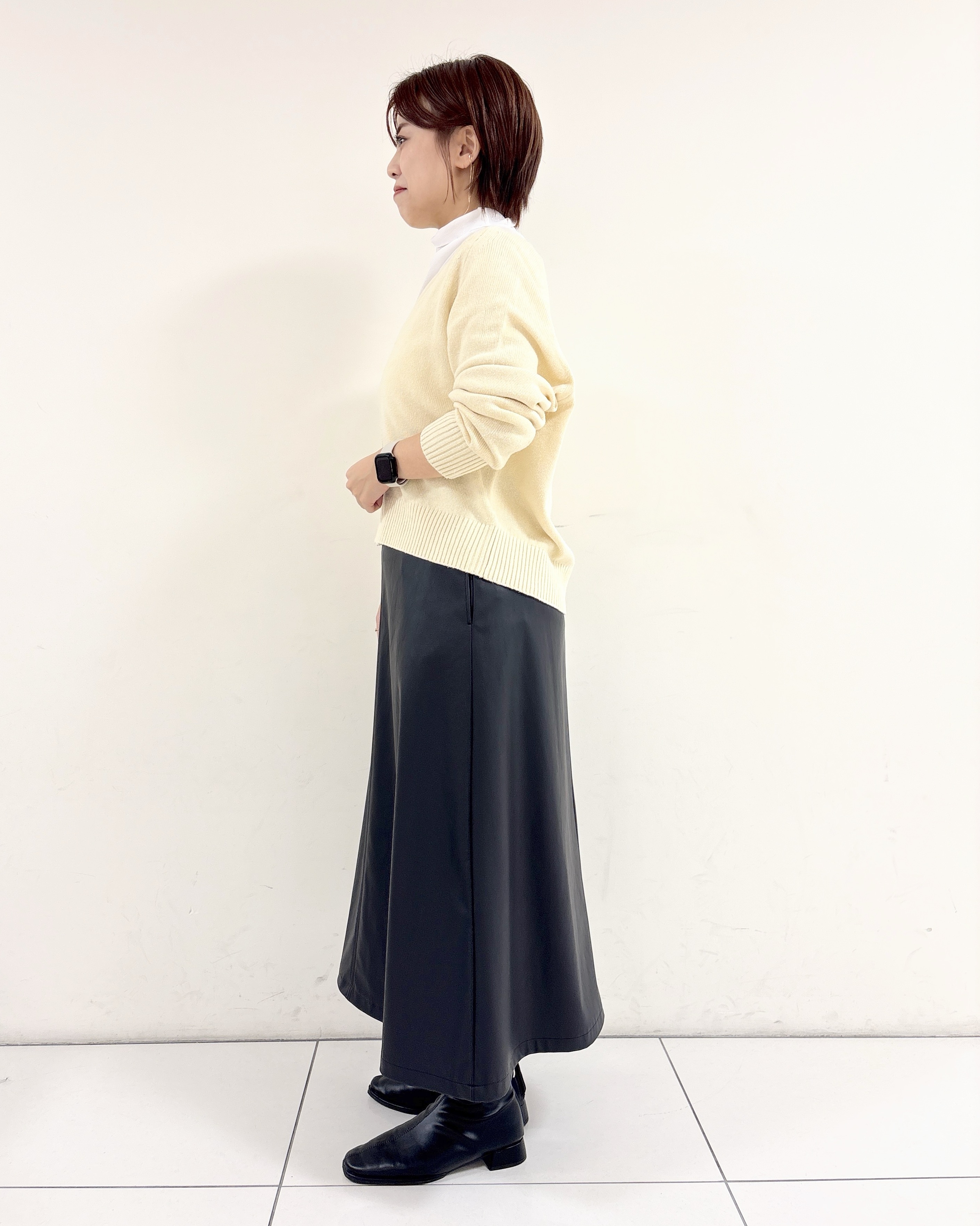 ayumiさんの「UNTITLED｜【店頭人気！】杢調ジップカーディガン」を使ったコーディネート