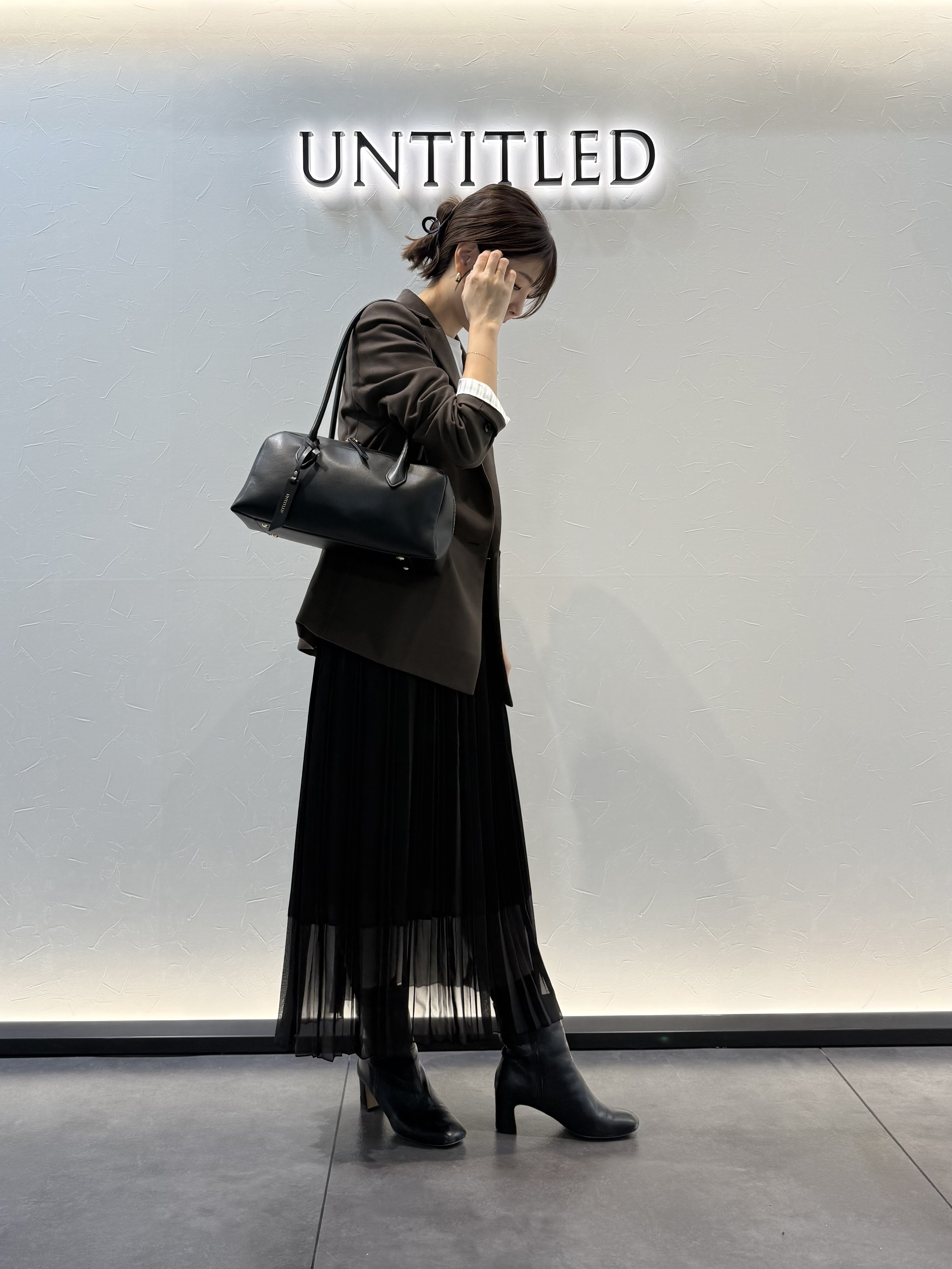かなえさんの「UNTITLED｜【セットアップ可/ライトアウター/仕事着スーツ】ウールダブルジャケット」を使ったコーディネート