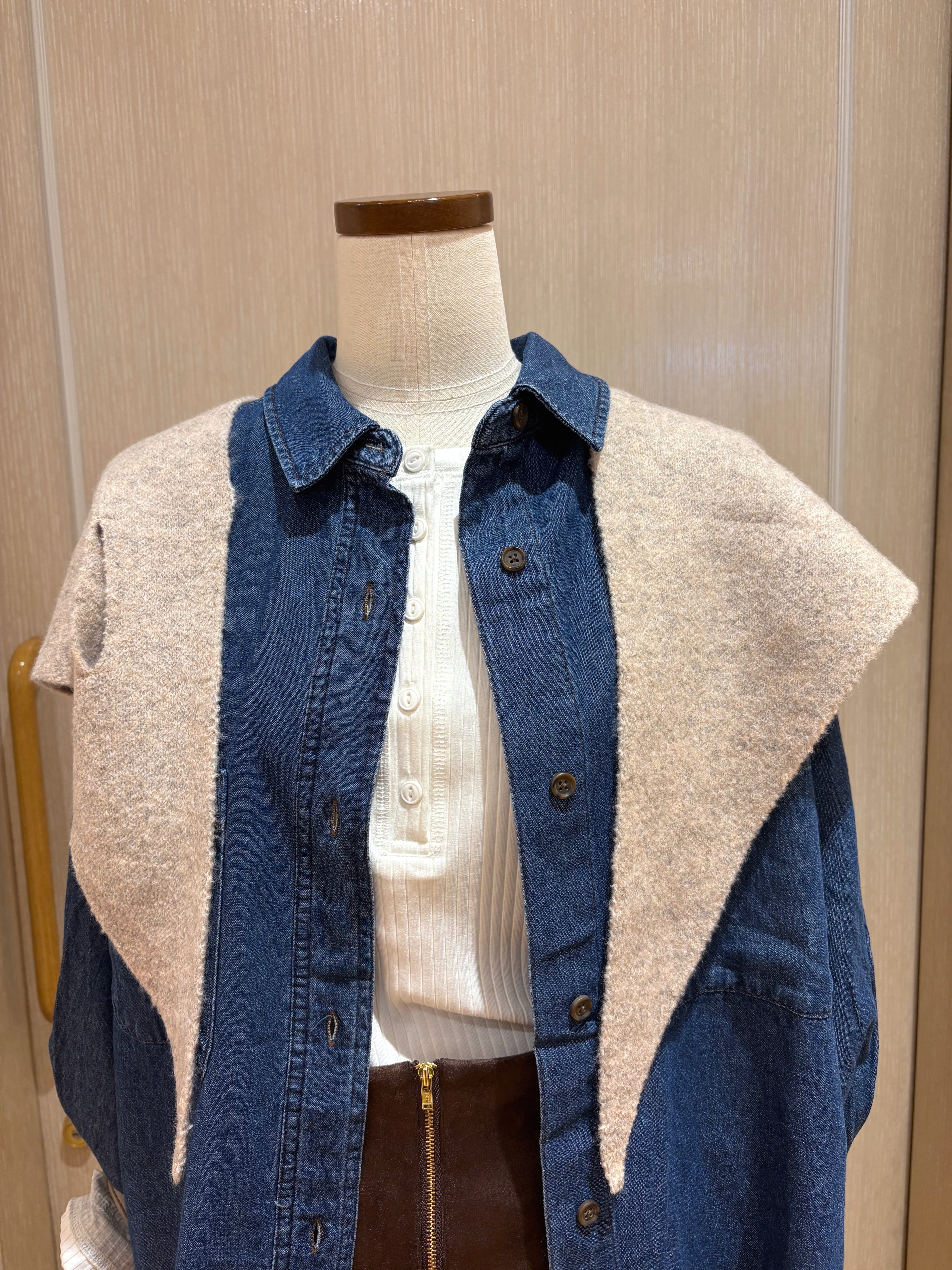 まるよOTさんの「SHOO･LA･RUE｜【洗濯機可/S-LL】縦ラインですっきり お袖配色リブトップス」を使ったコーディネート
