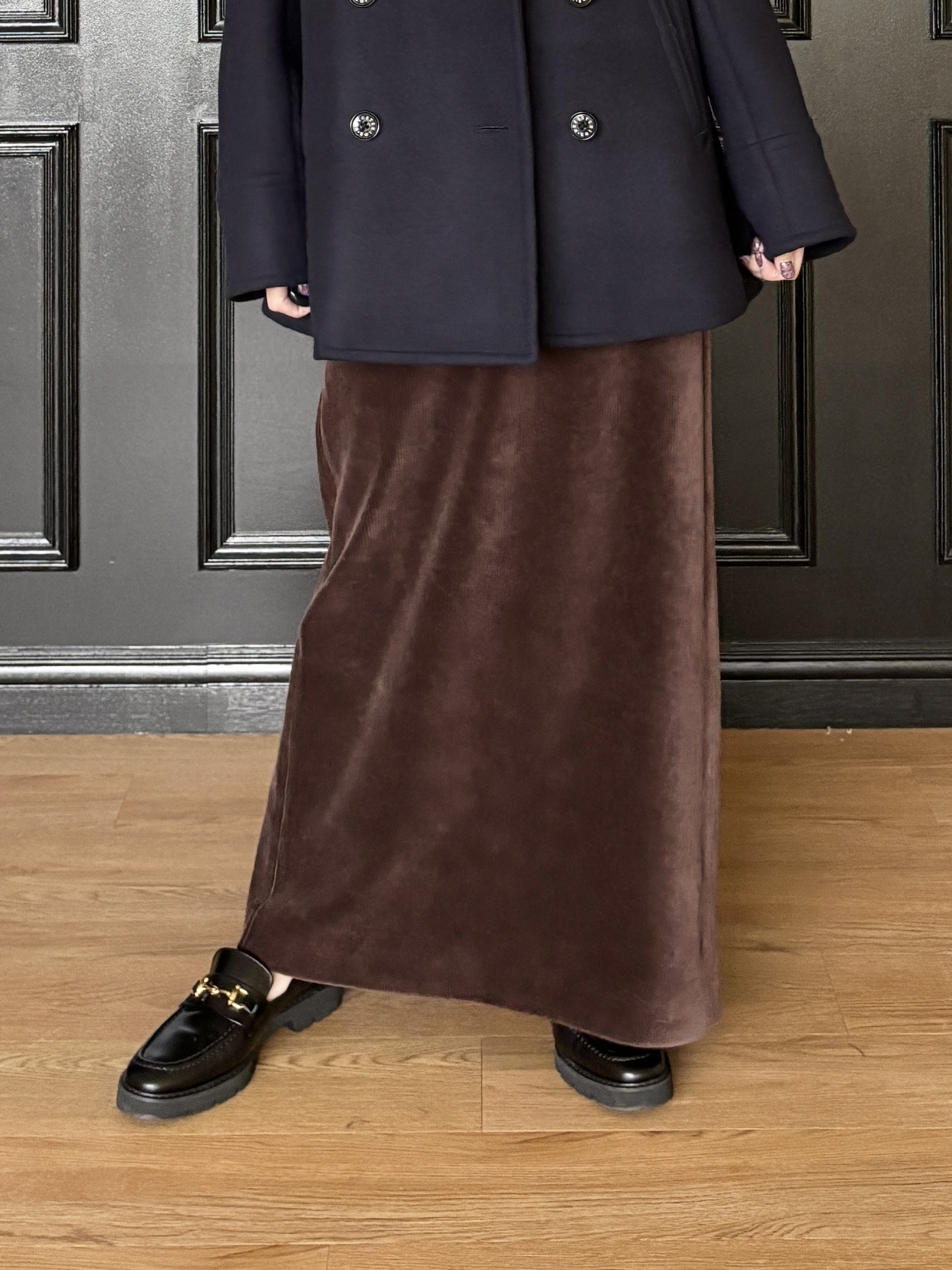 清水夏姫さんの「DRESSTERIOR｜【日本製/軽量/本革】ビットローファー」を使ったコーディネート