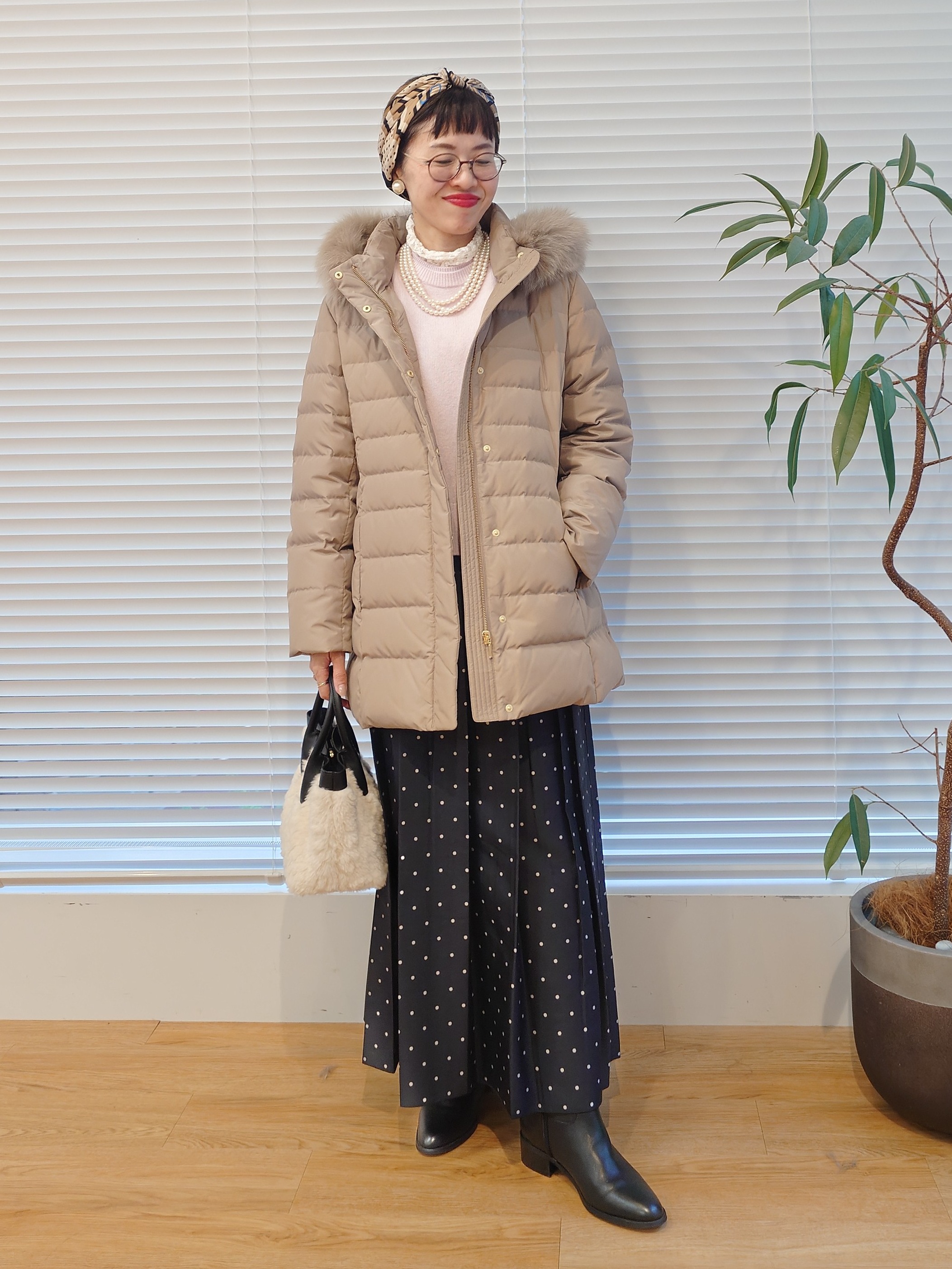 MUTSUKOさんの「UNTITLED｜【重ね着レイヤード】レースハイネックトップス」を使ったコーディネート