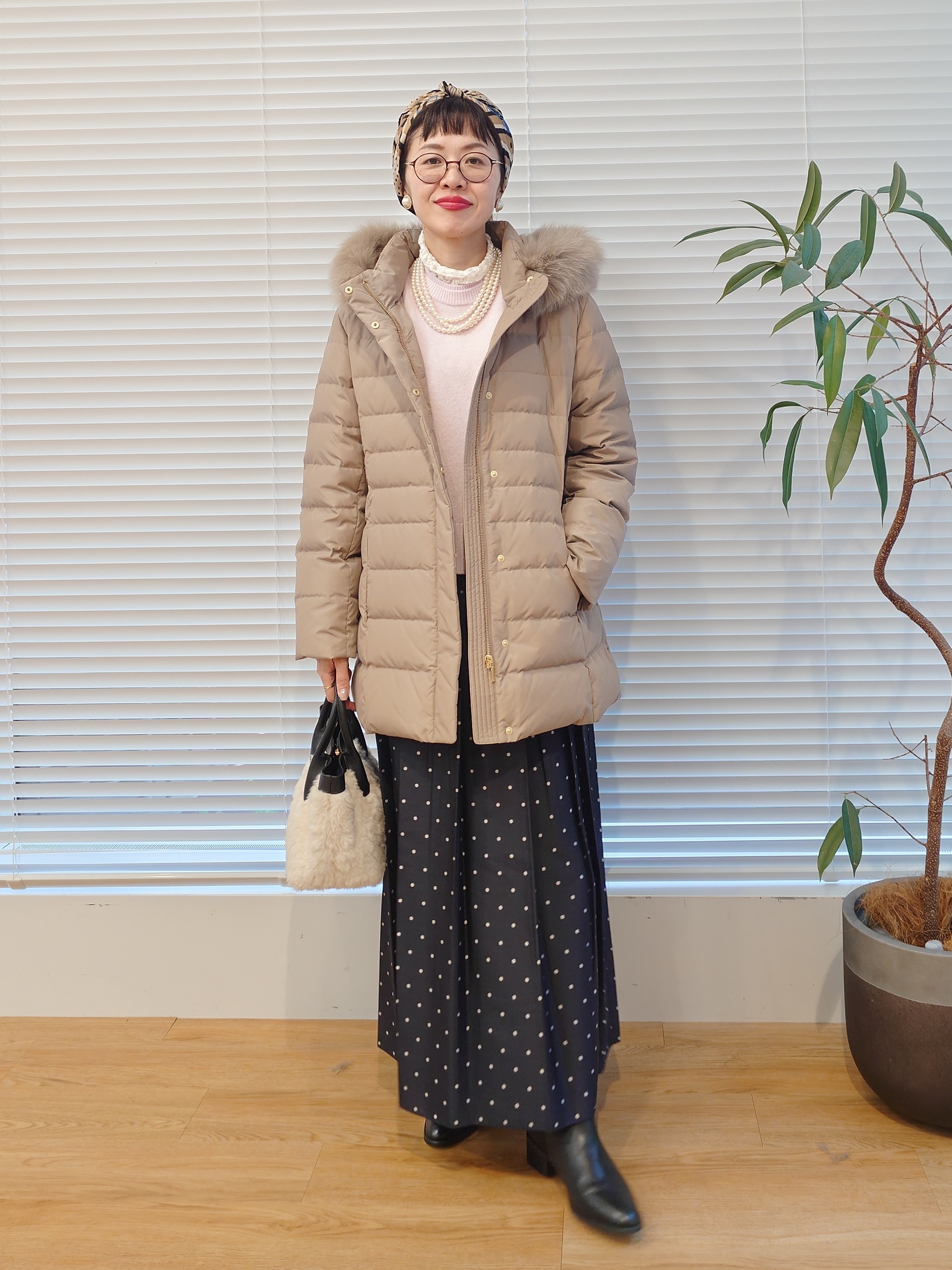 MUTSUKOさんの「UNTITLED｜【重ね着レイヤード】レースハイネックトップス」を使ったコーディネート