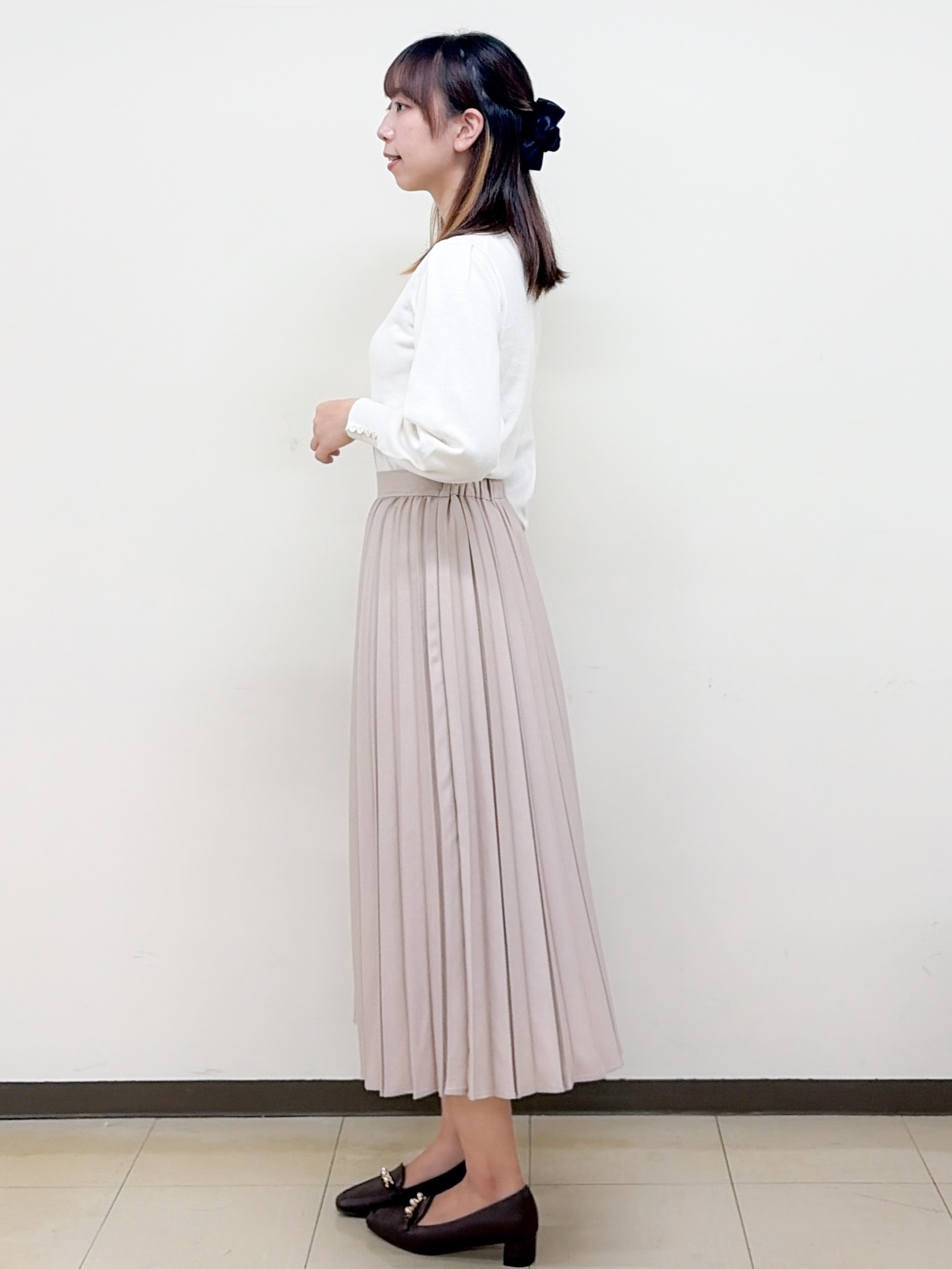 yurinaさんの「index｜カシミヤタッチハイネックニット【洗濯機OK／抗ピリング】」を使ったコーディネート