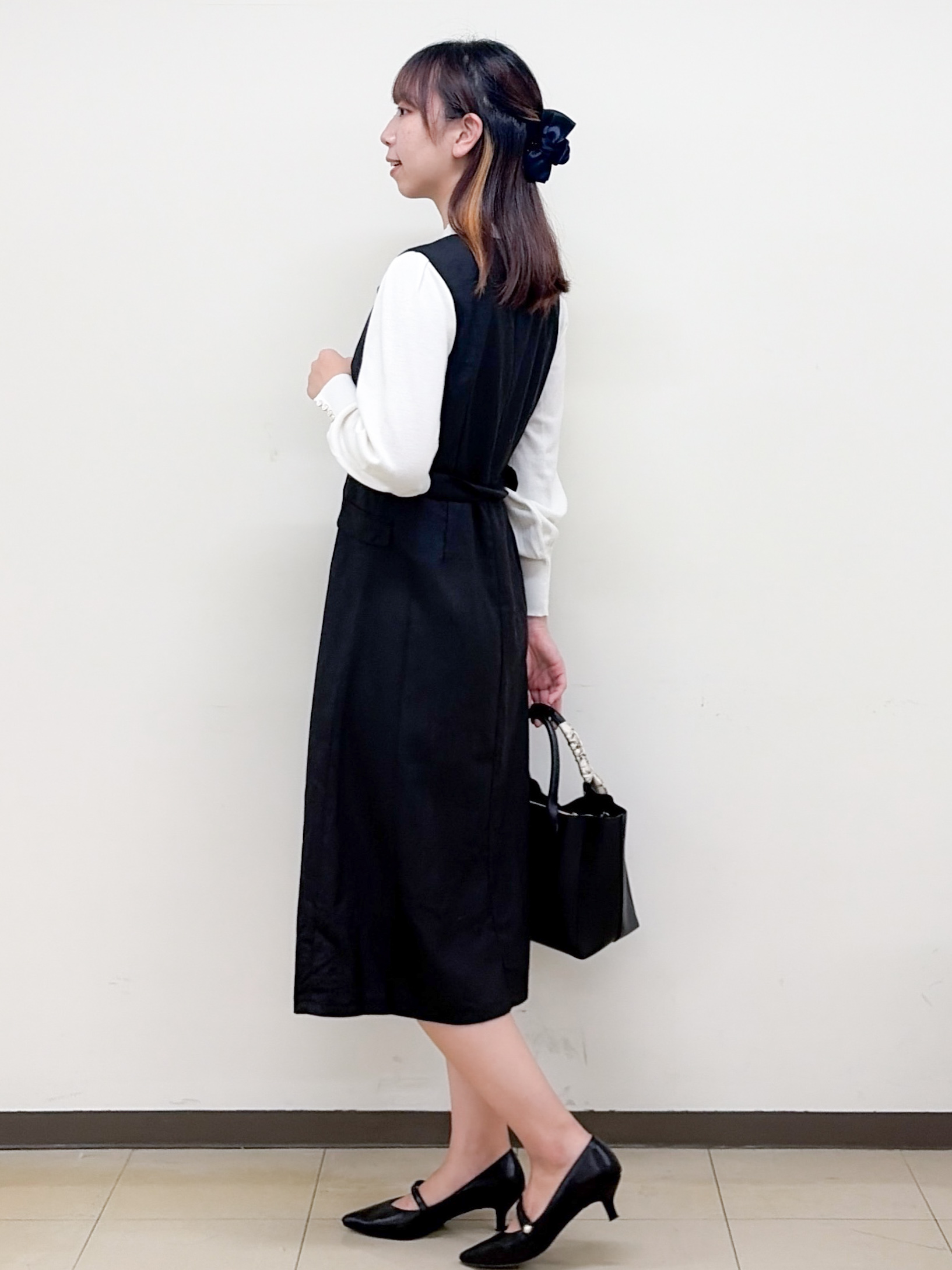 yurinaさんの「index｜カシミヤタッチハイネックニット【洗濯機OK／抗ピリング】」を使ったコーディネート