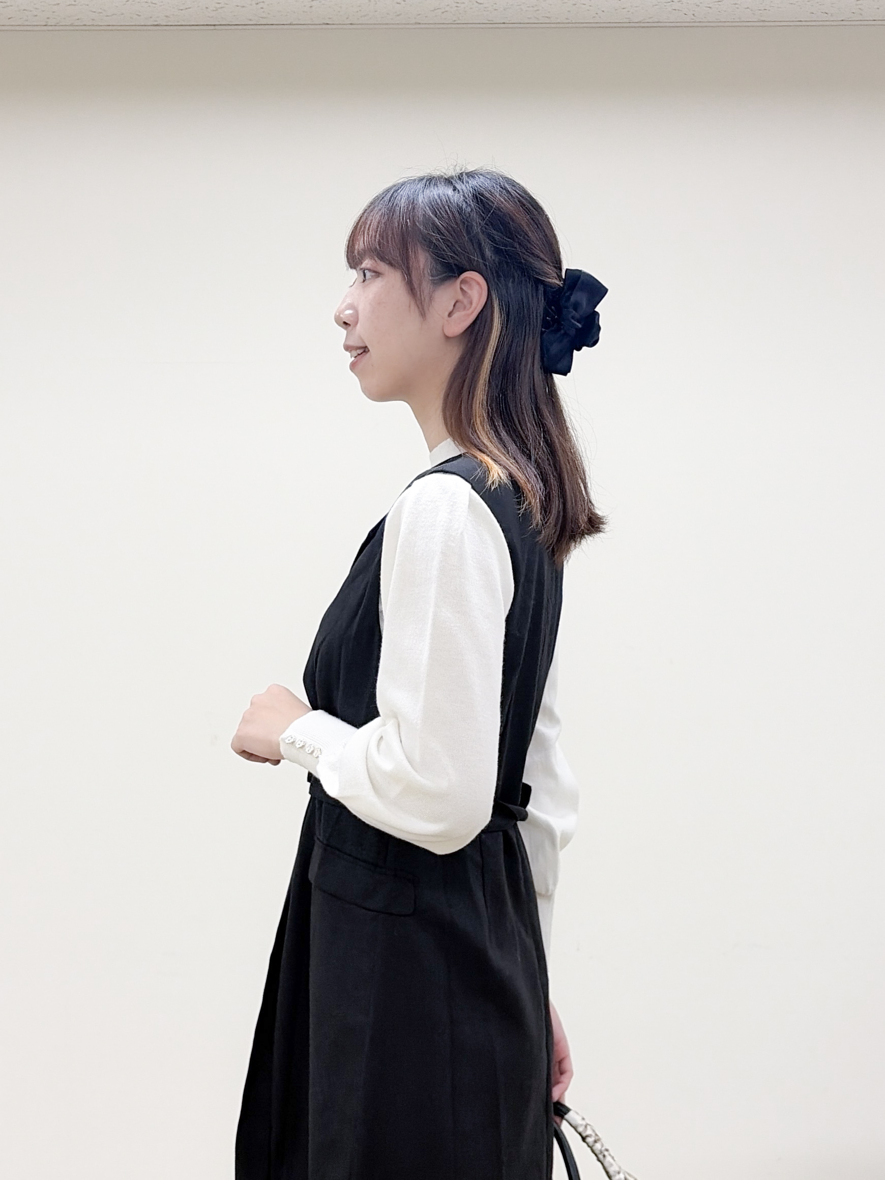 yurinaさんの「index｜カシミヤタッチハイネックニット【洗濯機OK／抗ピリング】」を使ったコーディネート