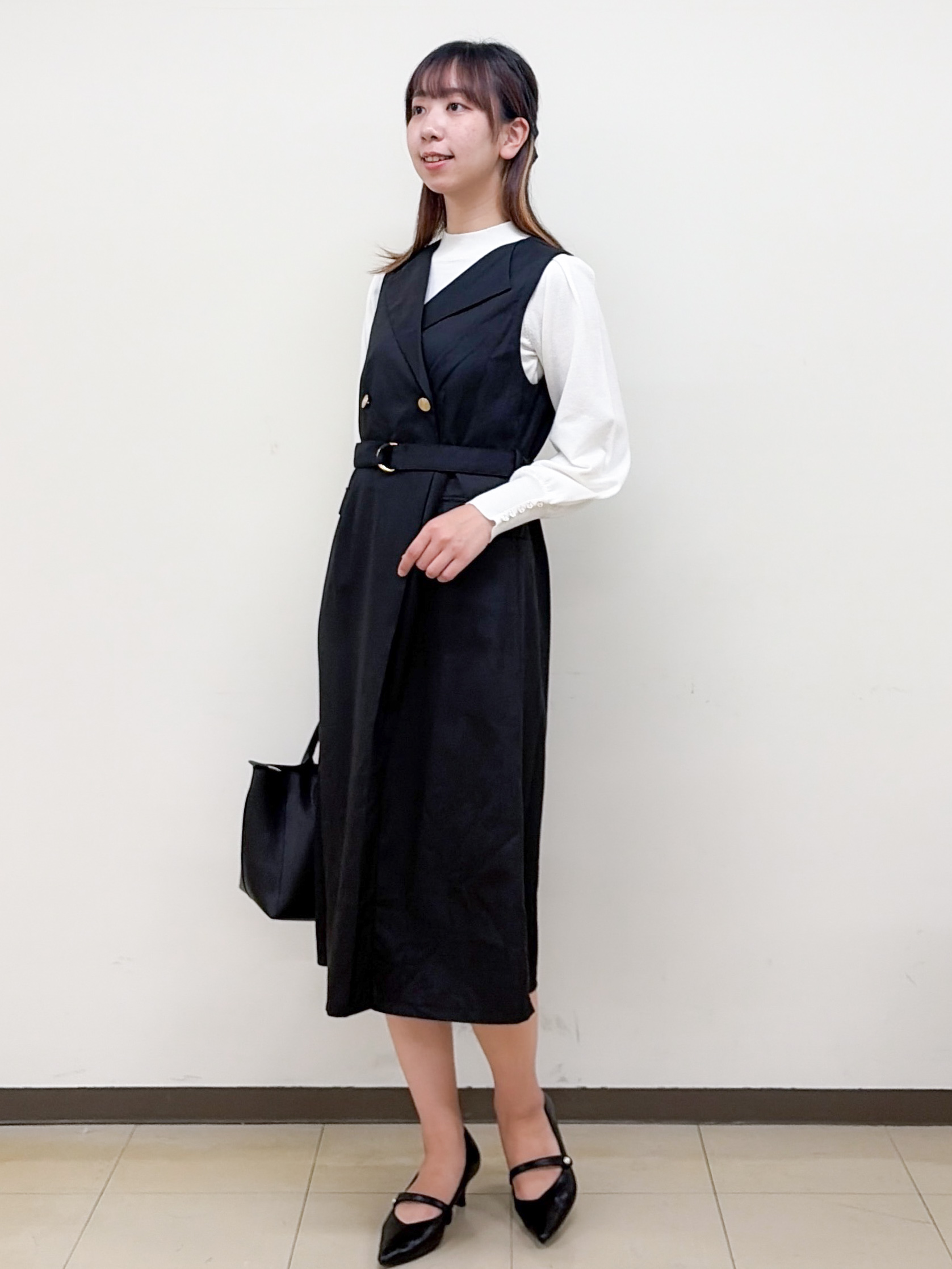 yurinaさんの「index｜カシミヤタッチハイネックニット【洗濯機OK／抗ピリング】」を使ったコーディネート