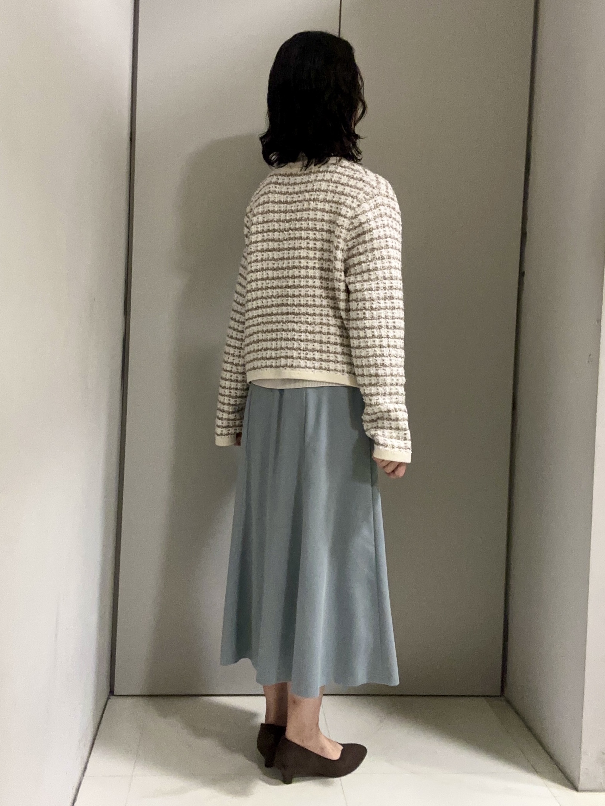 Kouさんの「Reflect｜【洗える】ツイード調ニットカーディガン」を使ったコーディネート