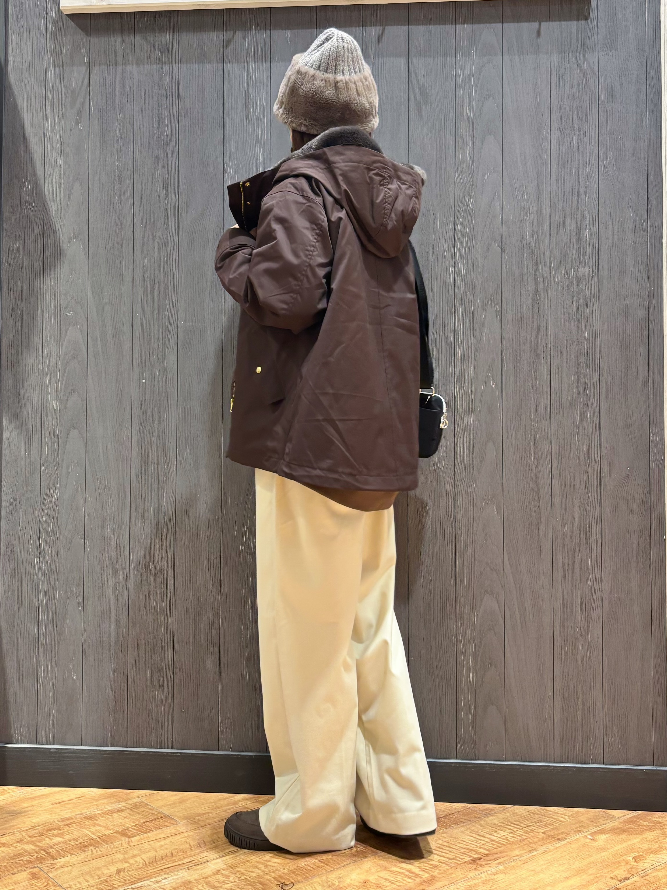 meiさんの「SHOO･LA･RUE｜【洗濯機可/撥水/マルチWAY】ファーライナー付き 毎日欲張りマンパ」を使ったコーディネート