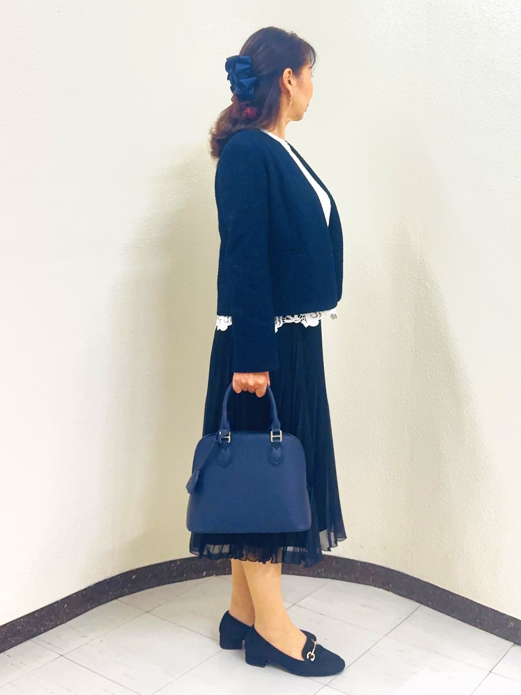 ⭐︎Eimi⭐︎さんの「Reflect｜【SS-4Lサイズ／通勤／セレモニー】ケミカルレースブラウス」を使ったコーディネート