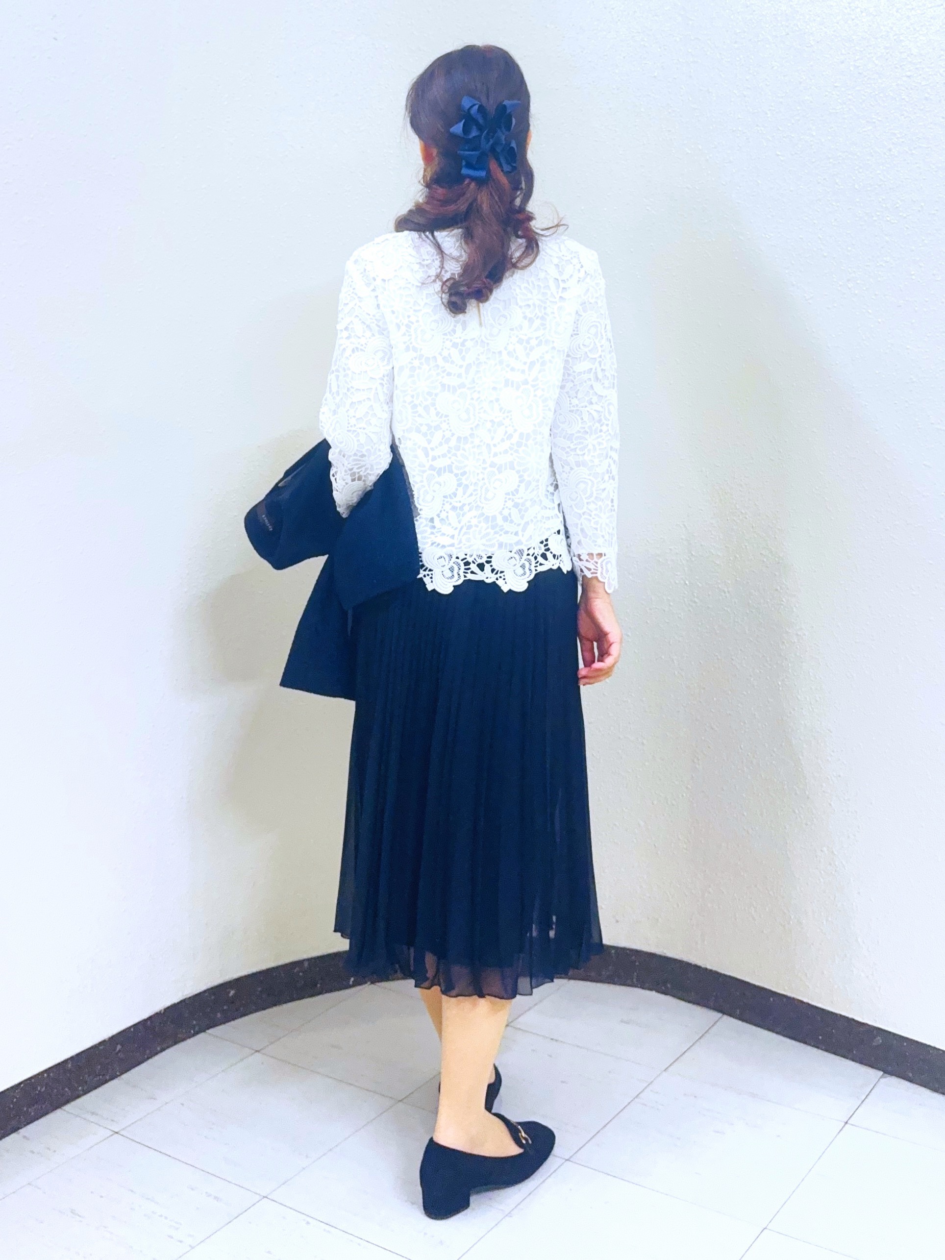 ⭐︎Eimi⭐︎さんの「Reflect｜【SS-4Lサイズ／通勤／セレモニー】ケミカルレースブラウス」を使ったコーディネート
