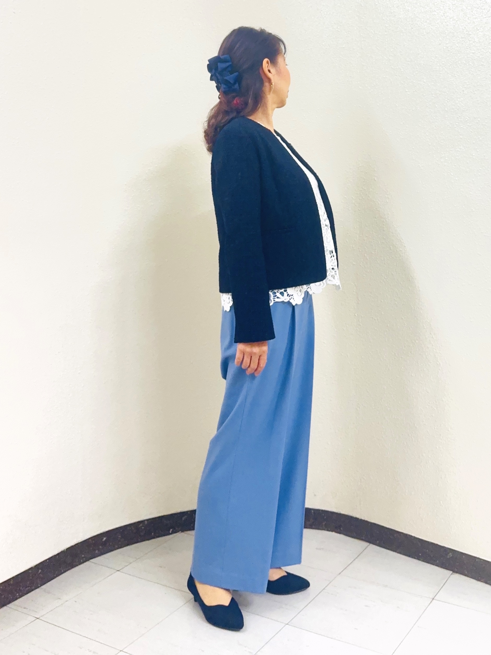 ⭐︎Eimi⭐︎さんの「Reflect｜【SS-4Lサイズ／手洗い可／吸湿／発熱】裏起毛素材ワイドパンツ」を使ったコーディネート