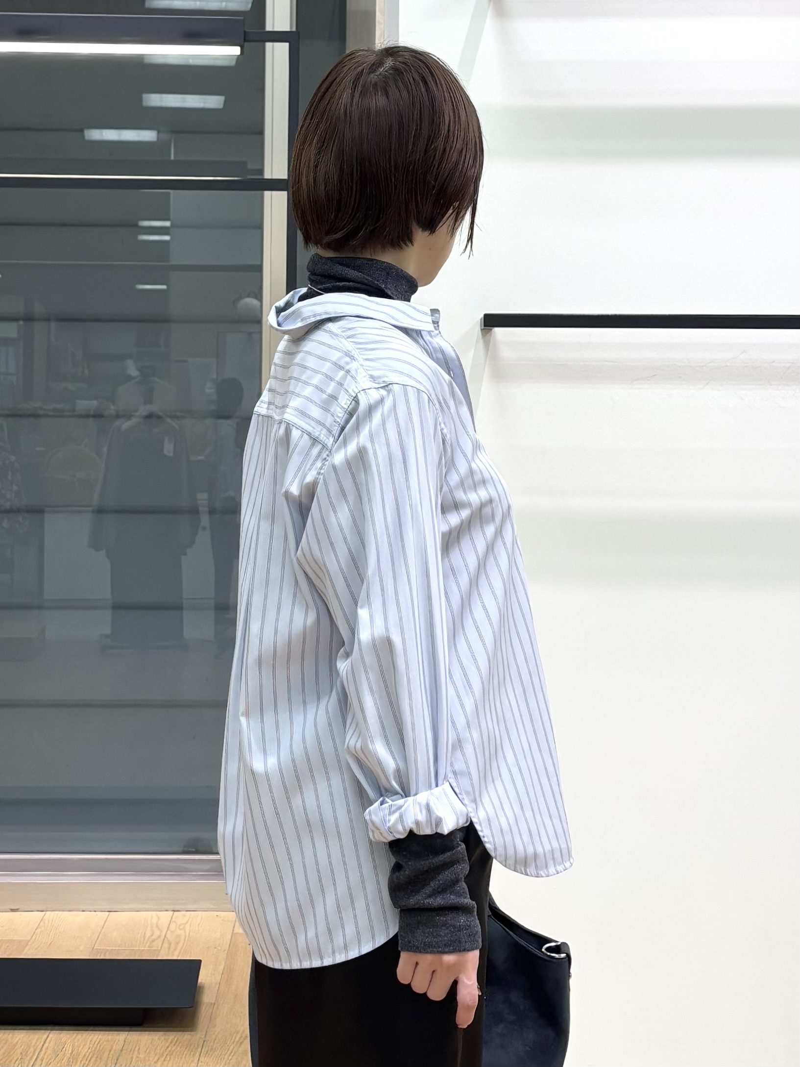 asamiさんの「INDIVI｜【2WAY／ストライプ柄】ベーシックシャツ」を使ったコーディネート