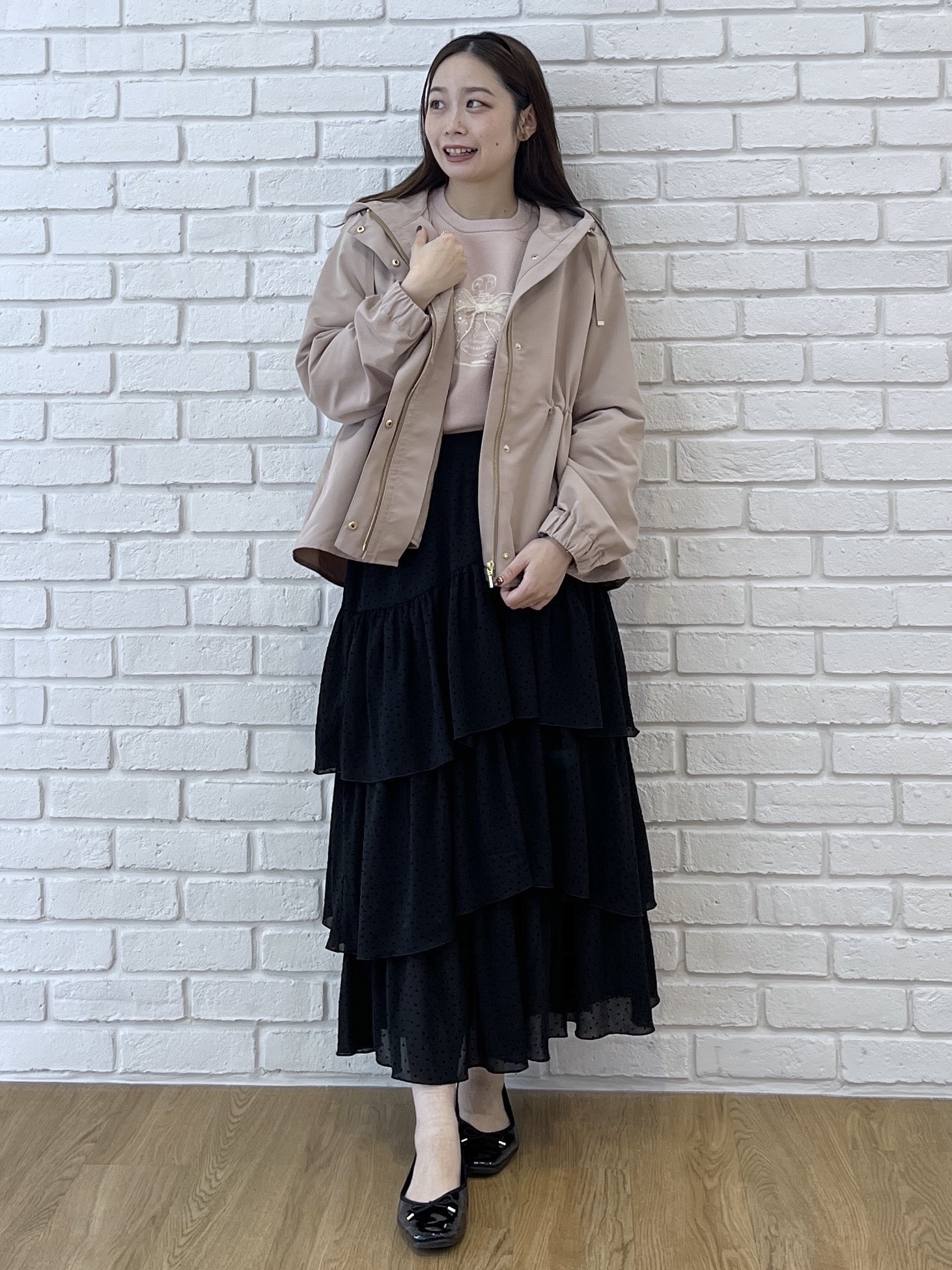 Saekoさんの「Couture brooch｜【撥水・保温効果】愛されマンパ(キルトライナー付き)」を使ったコーディネート