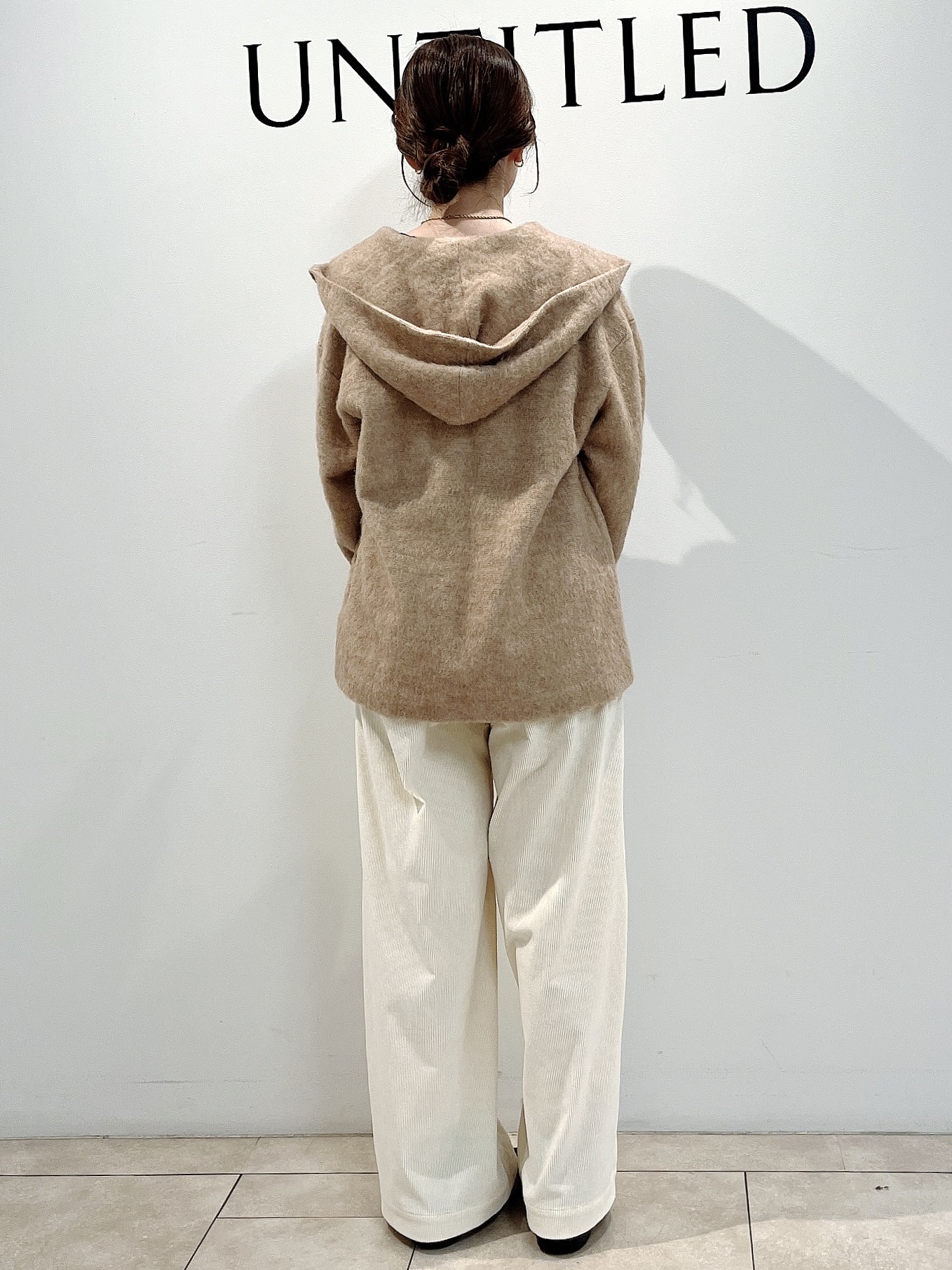 hayaさんの「UNTITLED｜【軽アウター/秋羽織り】シャギーフーディ―カーディガン」を使ったコーディネート