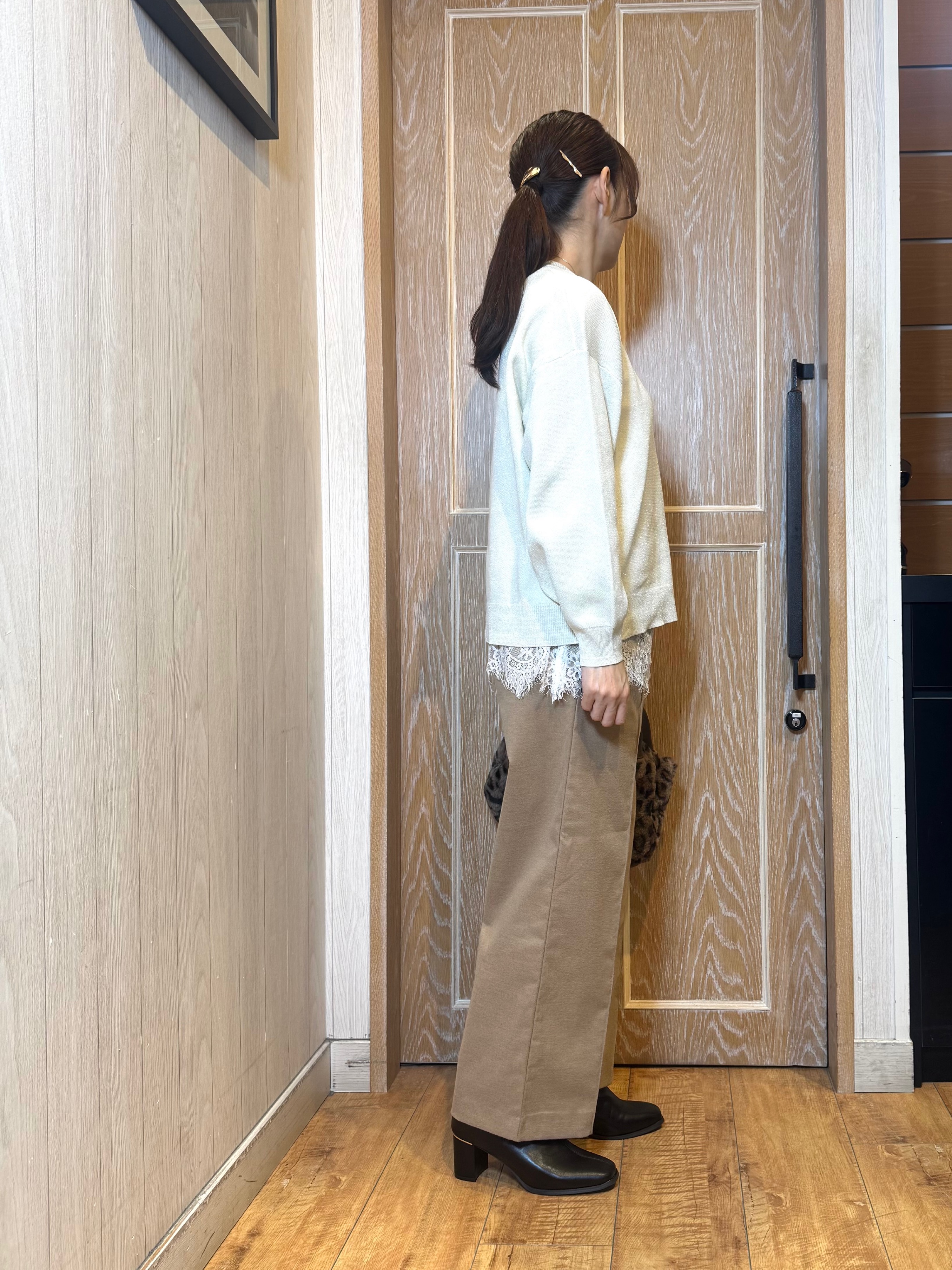 KAORIさんの「SHOO･LA･RUE｜【撥水/S-LL/洗濯機可】ウエスト絞れる キルト中綿ジャケット」を使ったコーディネート