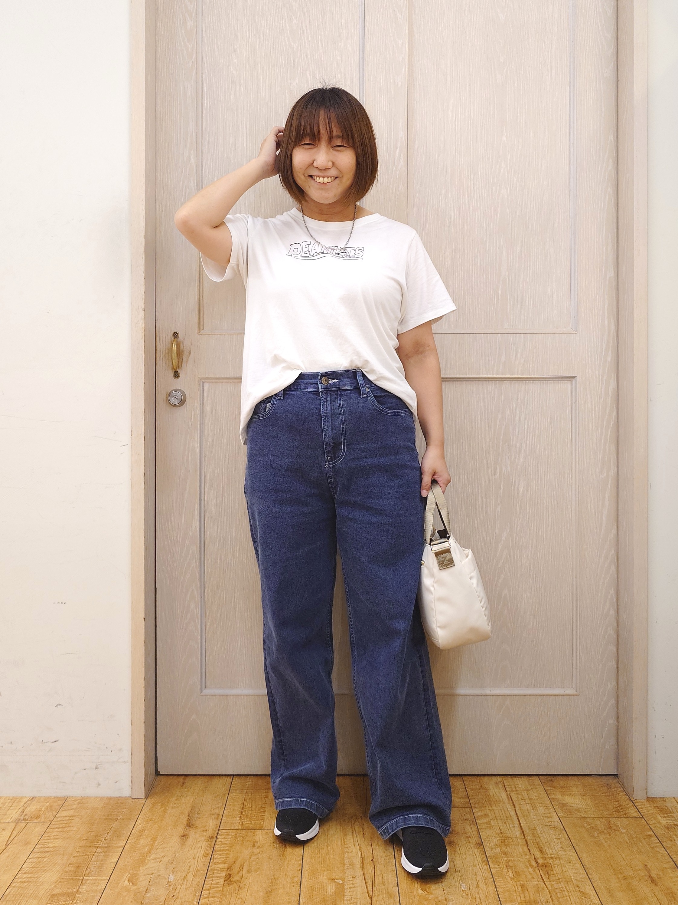 とろろさんの「SHOO･LA･RUE｜【洗濯後しわになりにくい/S-LL】気分で選ぶ 大人のデイリー使いに ベーシックシャツ」を使ったコーディネート