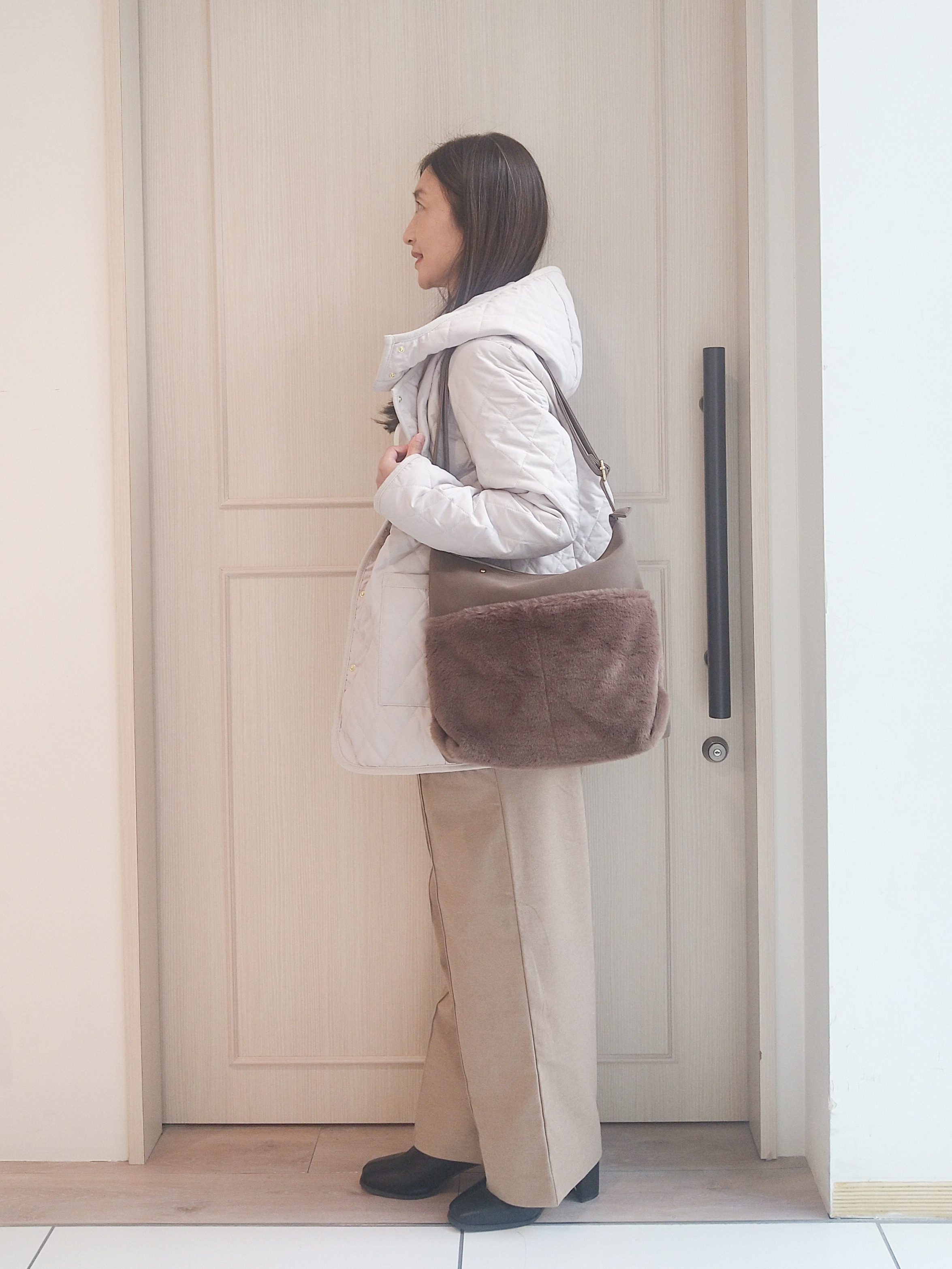mi-saさんの「SHOO･LA･RUE｜【撥水/S-LL/洗濯機可】2WAY中綿キルトジャケット」を使ったコーディネート
