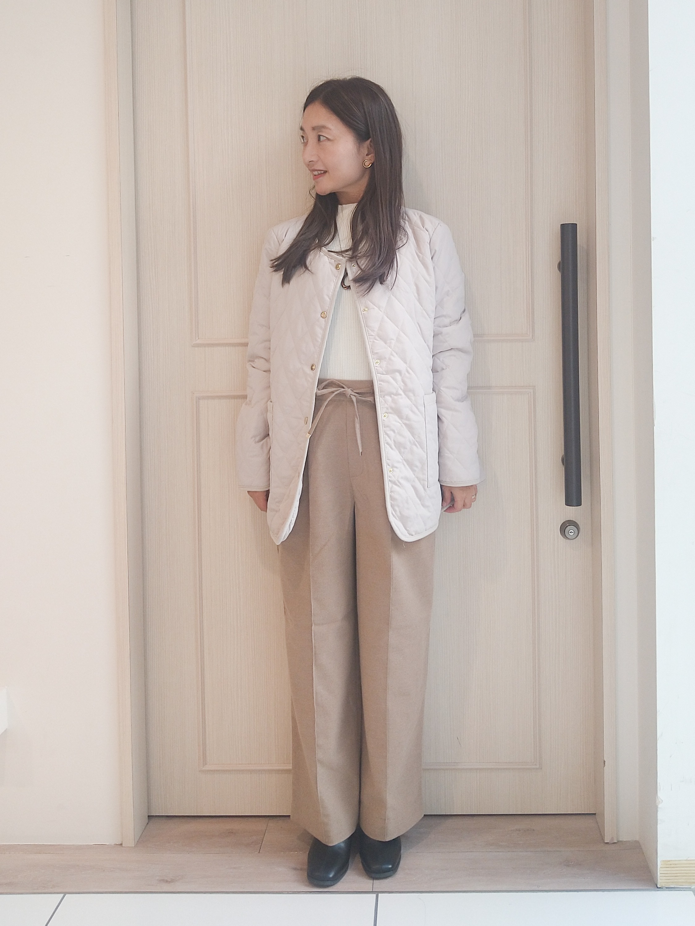 mi-saさんの「SHOO･LA･RUE｜【撥水/S-LL/洗濯機可】2WAY中綿キルトジャケット」を使ったコーディネート