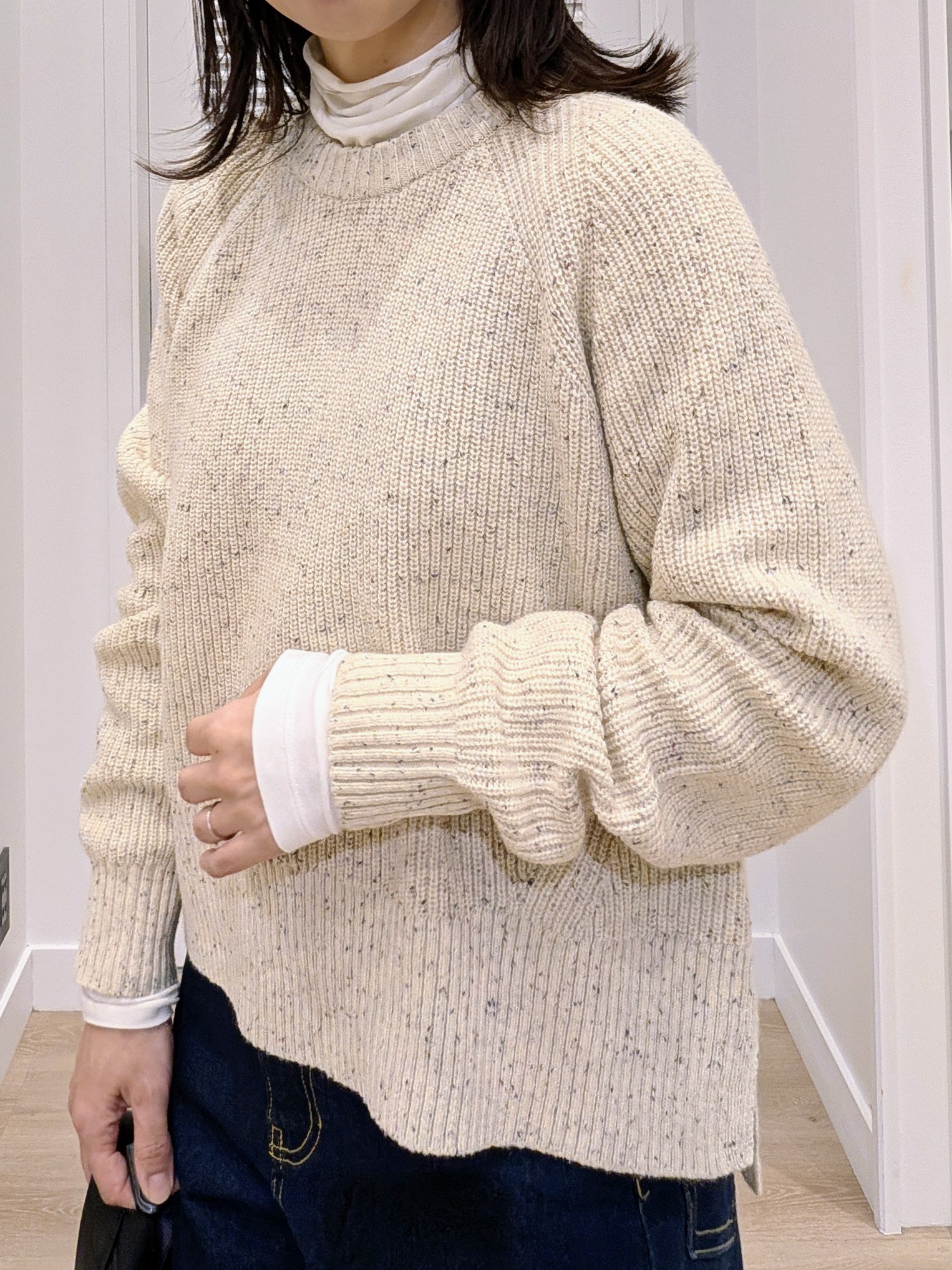 enさんの「Dessin｜ニット素材 トートバッグ」を使ったコーディネート