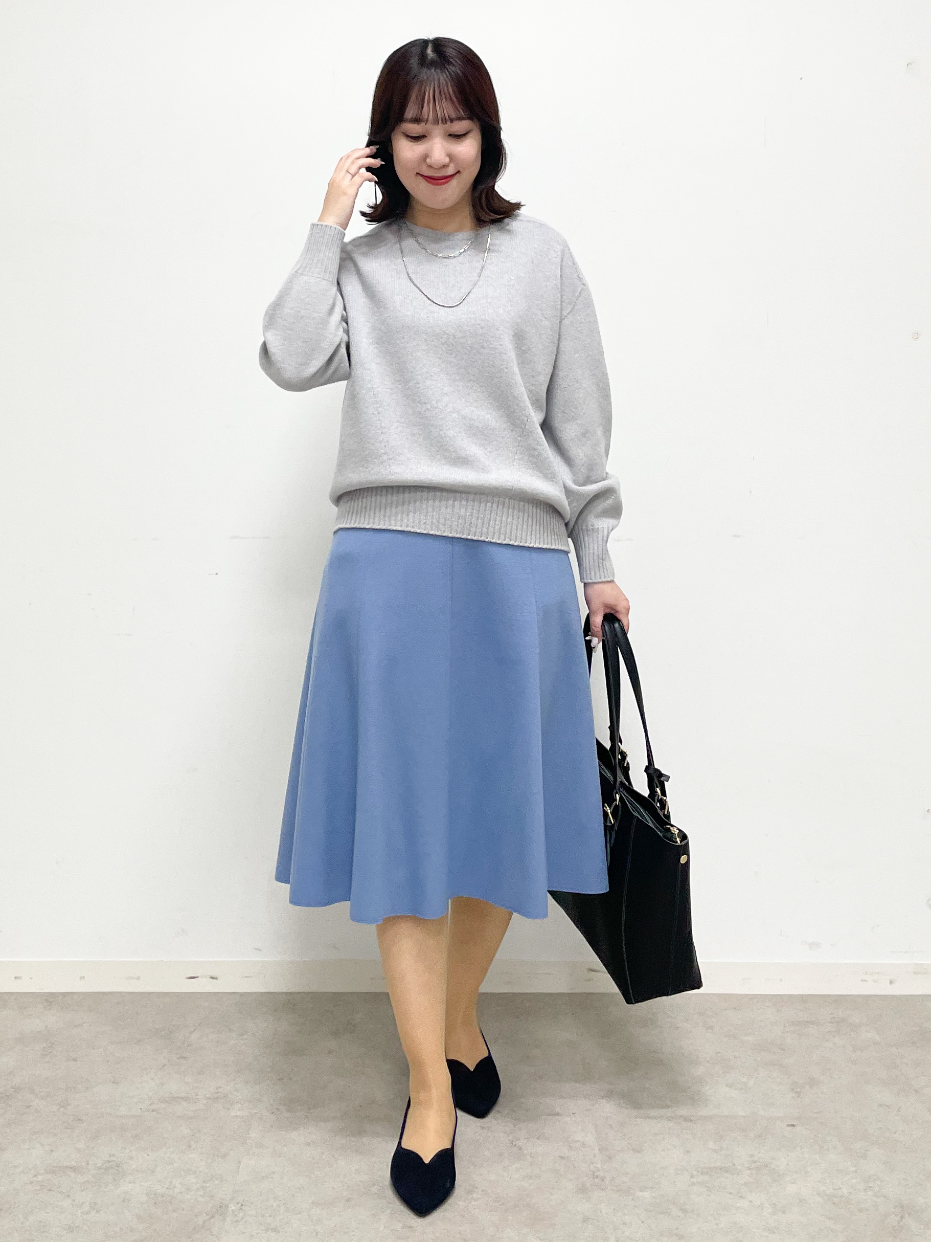 yukariさんの「Reflect｜【SS-4Lサイズ／セットアップ可】Aラインフレアスカート」を使ったコーディネート