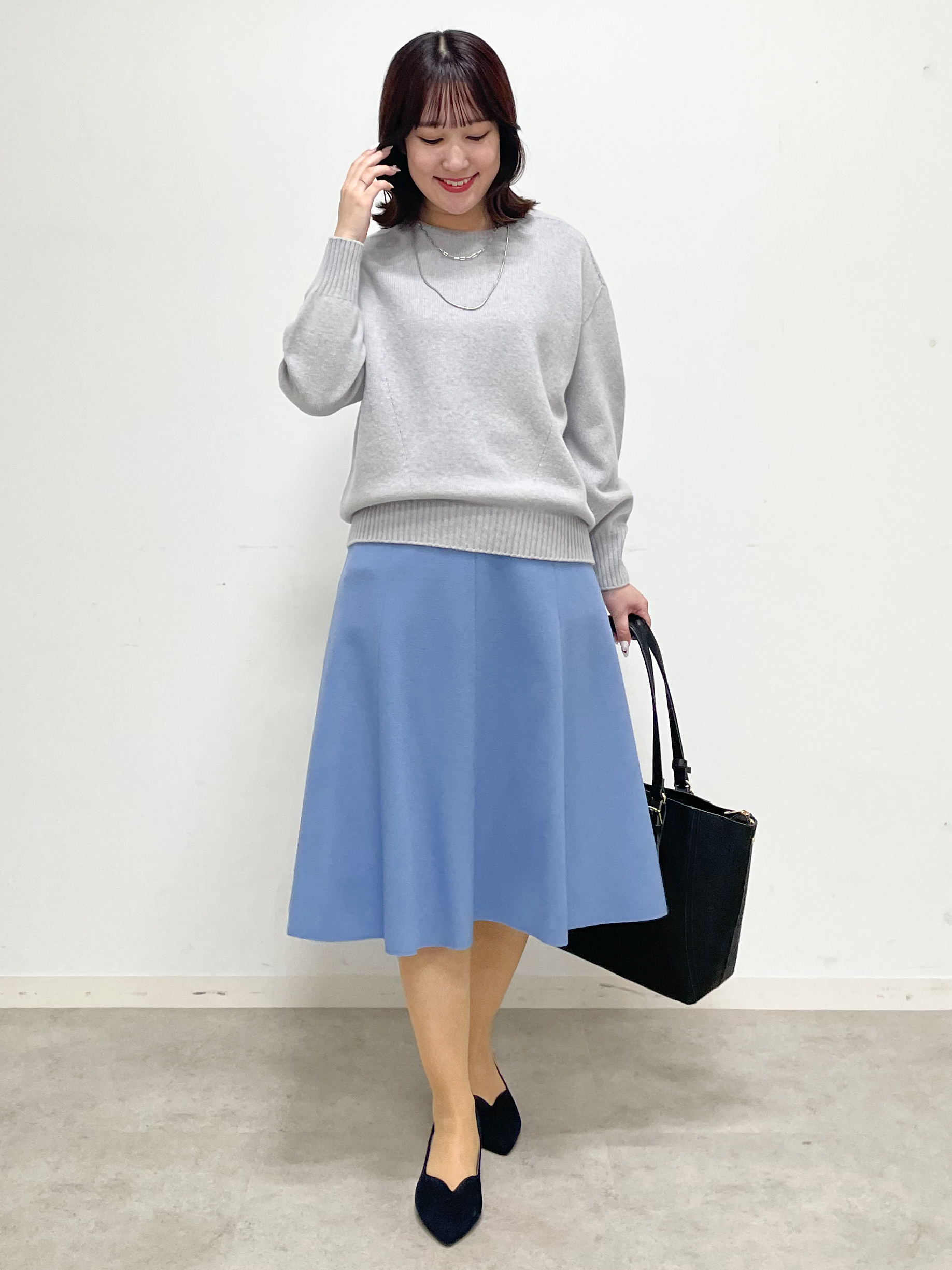 yukariさんの「Reflect｜【SS-4Lサイズ／セットアップ可】Aラインフレアスカート」を使ったコーディネート