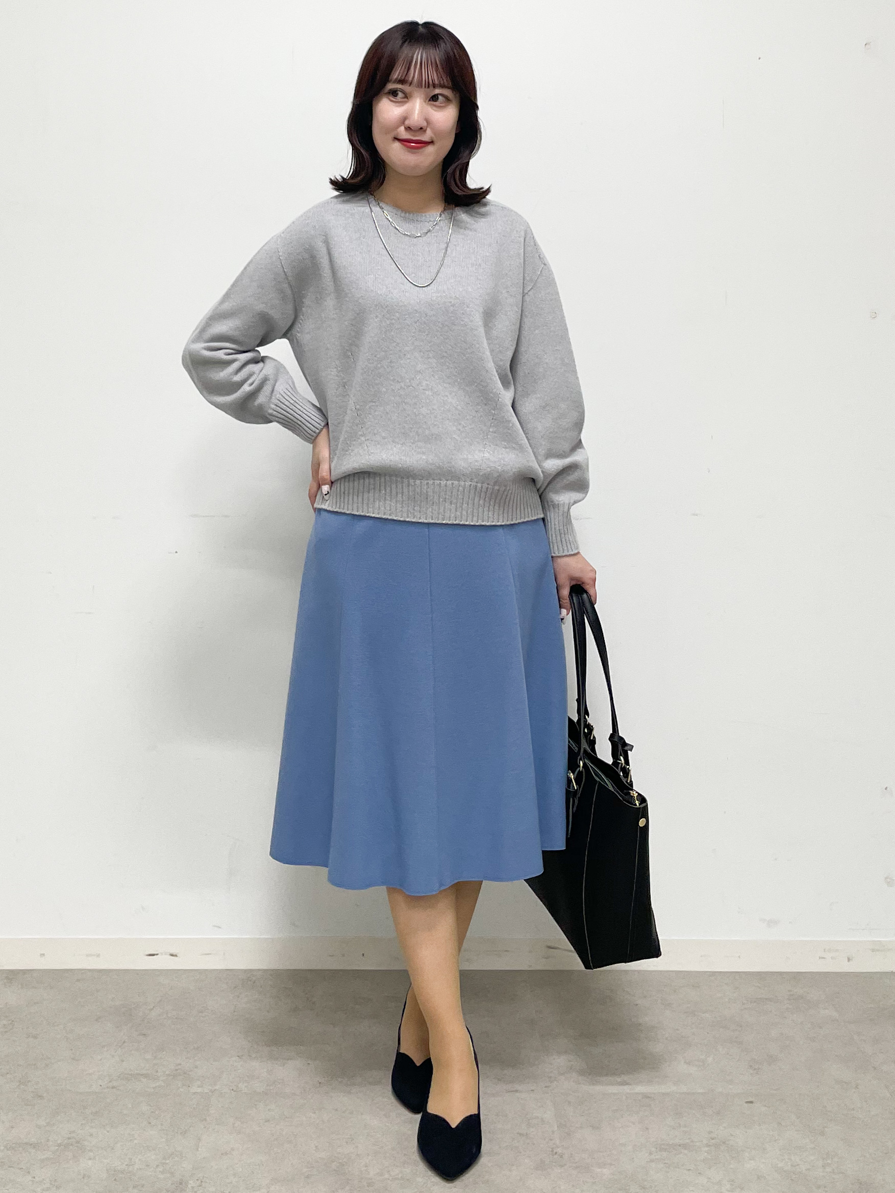 yukariさんの「Reflect｜【SS-4Lサイズ／セットアップ可】Aラインフレアスカート」を使ったコーディネート