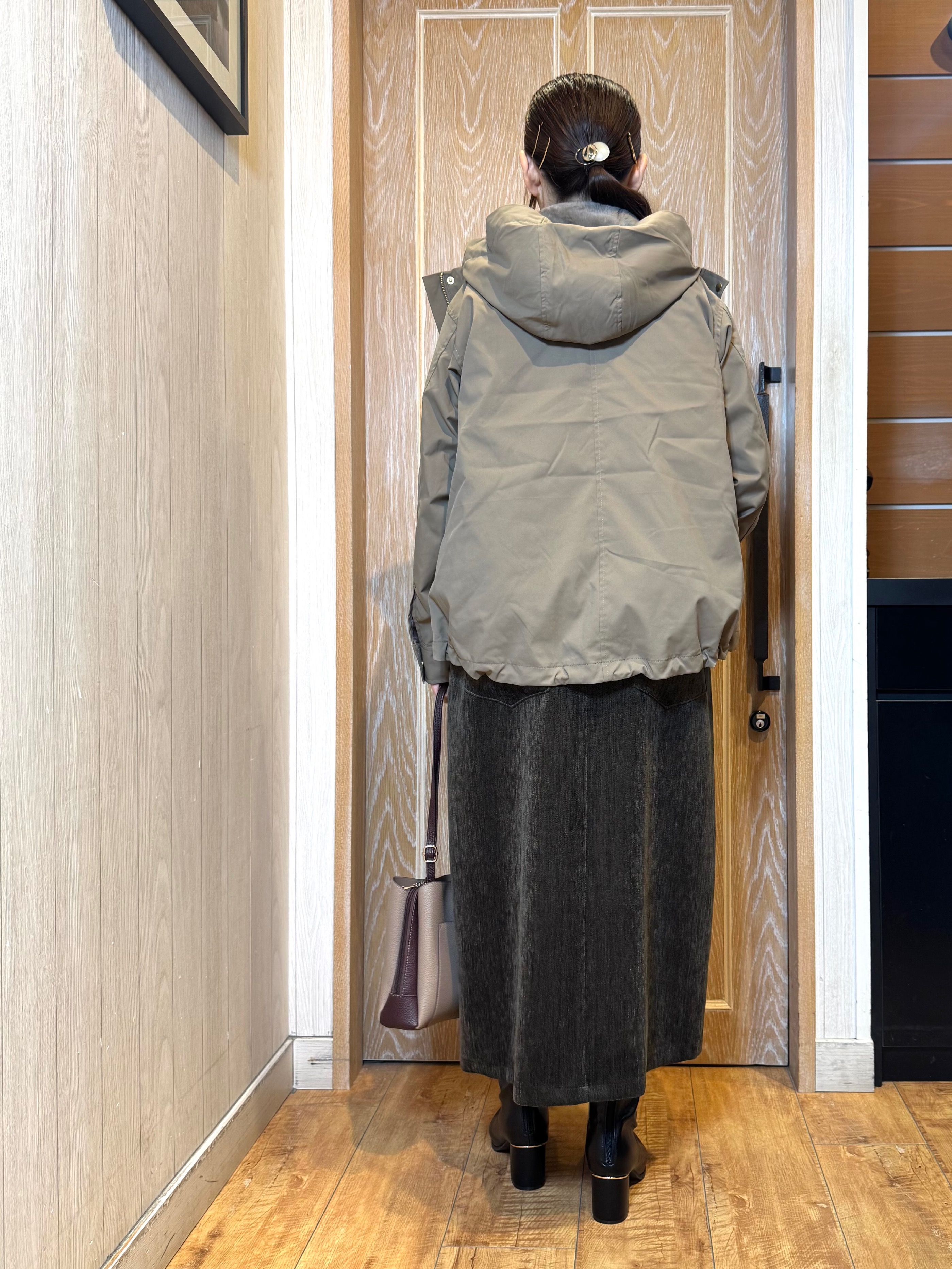 KAORIさんの「SHOO･LA･RUE｜【洗濯機可/撥水/マルチWAY】ファーライナー付き 毎日欲張りマンパ」を使ったコーディネート