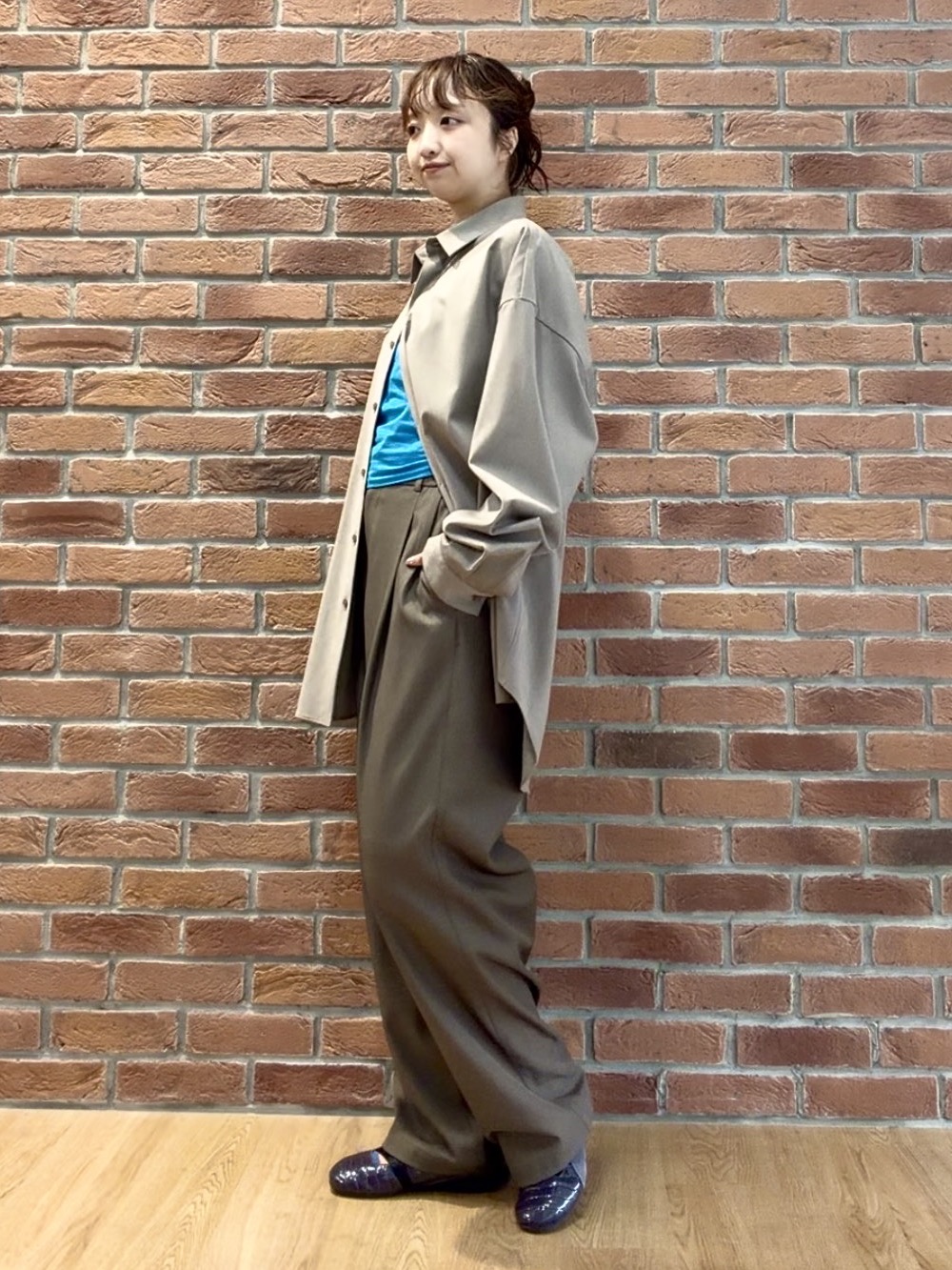 YUKAさんの「tk.TAKEO KIKUCHI｜【セットアップ対応可】オーバーサイズシャツ」を使ったコーディネート