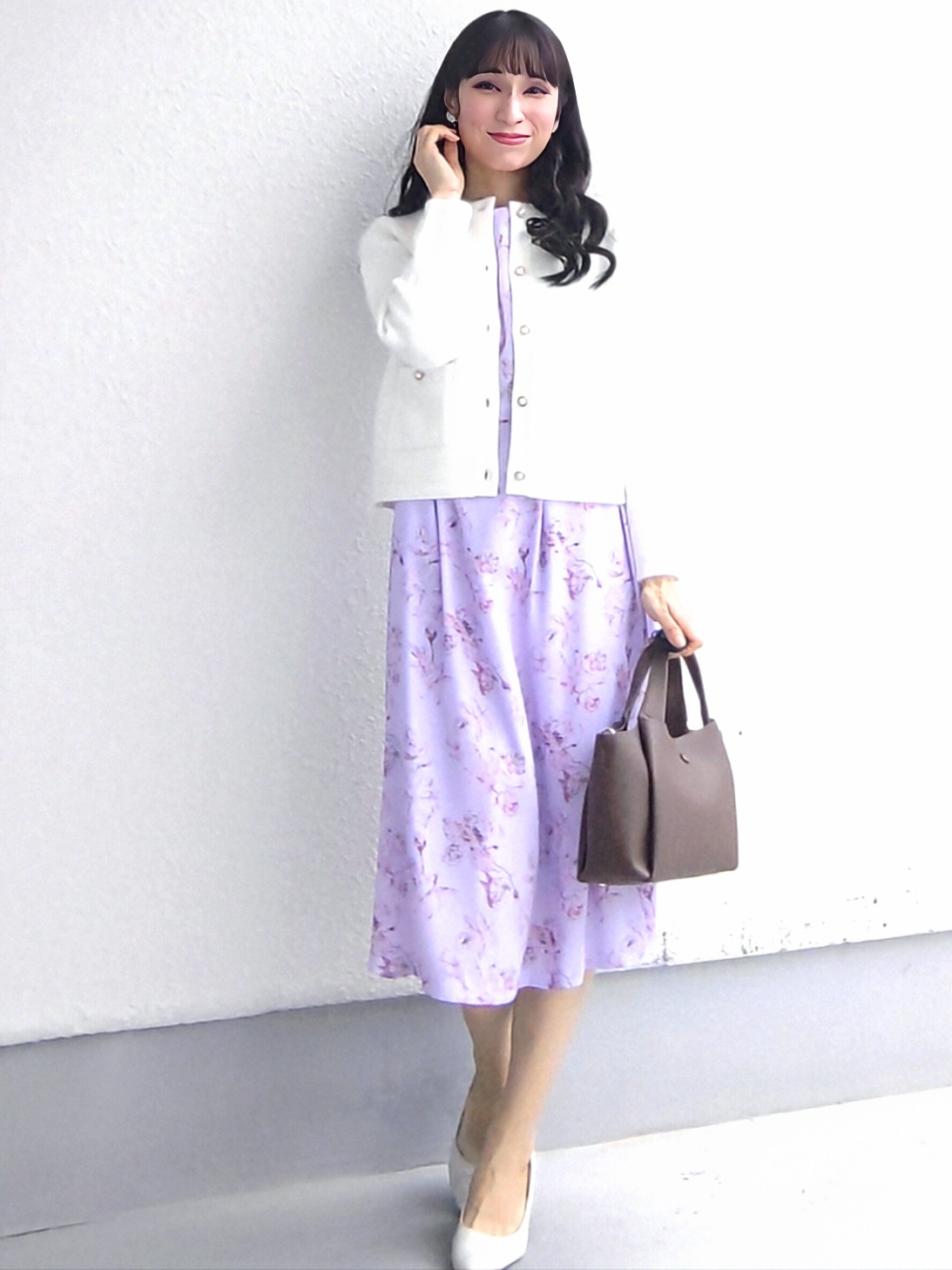 keinaさんの「SunaUna｜【手洗い可／日本製】花柄ワンピース」を使ったコーディネート