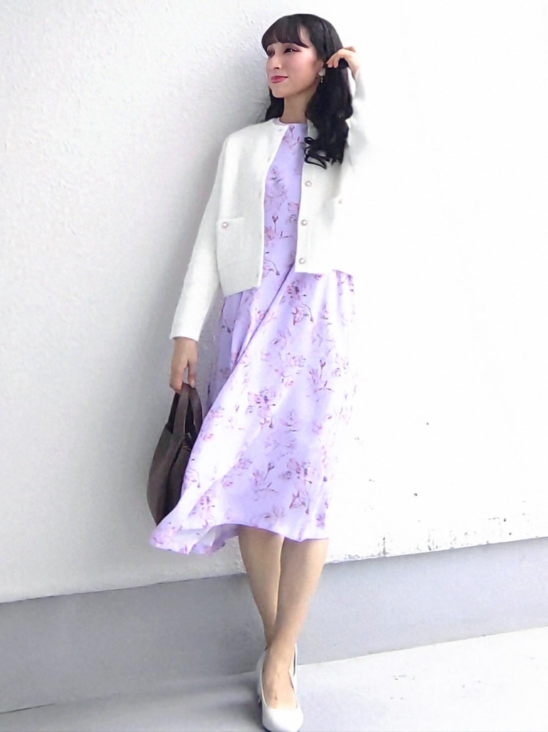 keinaさんの「SunaUna｜【手洗い可／日本製】花柄ワンピース」を使ったコーディネート