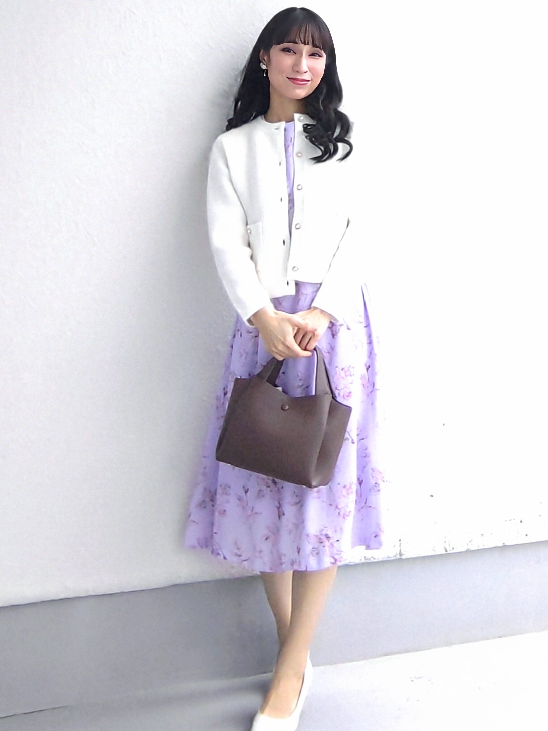 keinaさんの「SunaUna｜【手洗い可／日本製】花柄ワンピース」を使ったコーディネート
