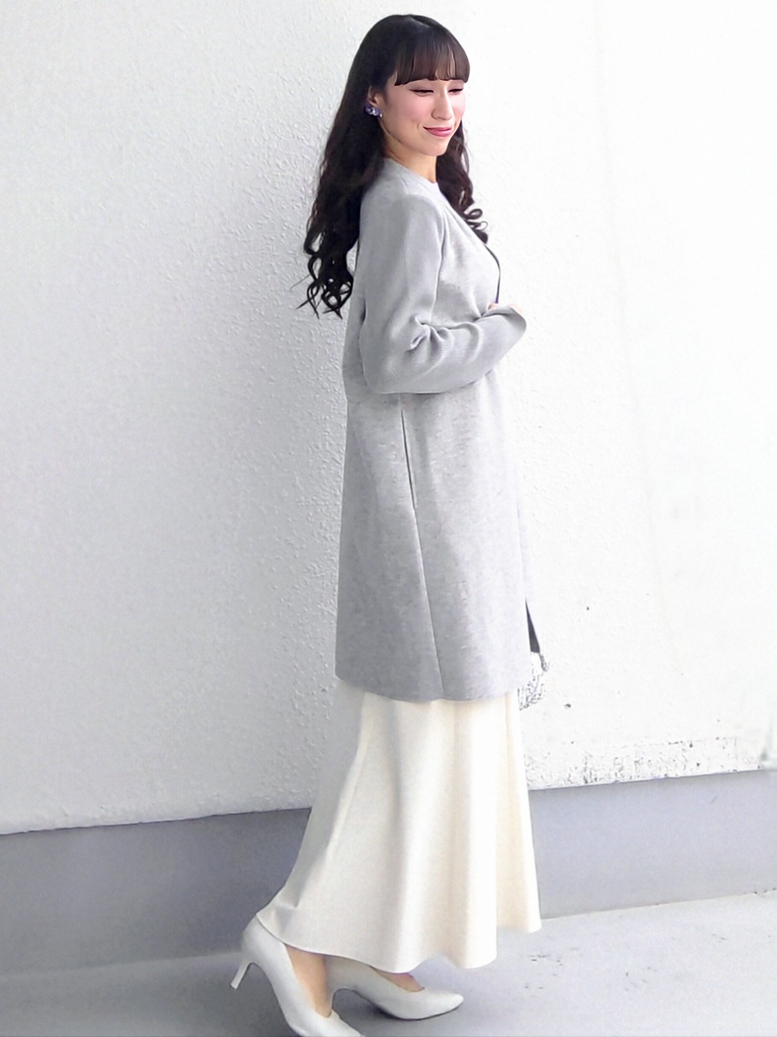 keinaさんの「SunaUna｜【日本製】カラーレスコーディガン」を使ったコーディネート