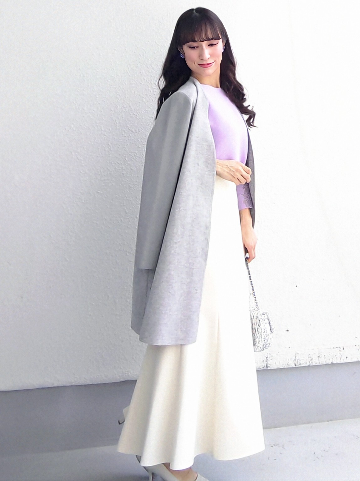 keinaさんの「SunaUna｜【日本製】カラーレスコーディガン」を使ったコーディネート