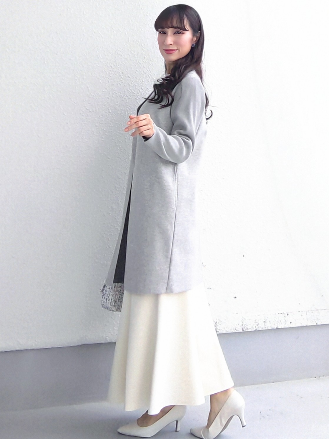 keinaさんの「SunaUna｜【日本製】カラーレスコーディガン」を使ったコーディネート