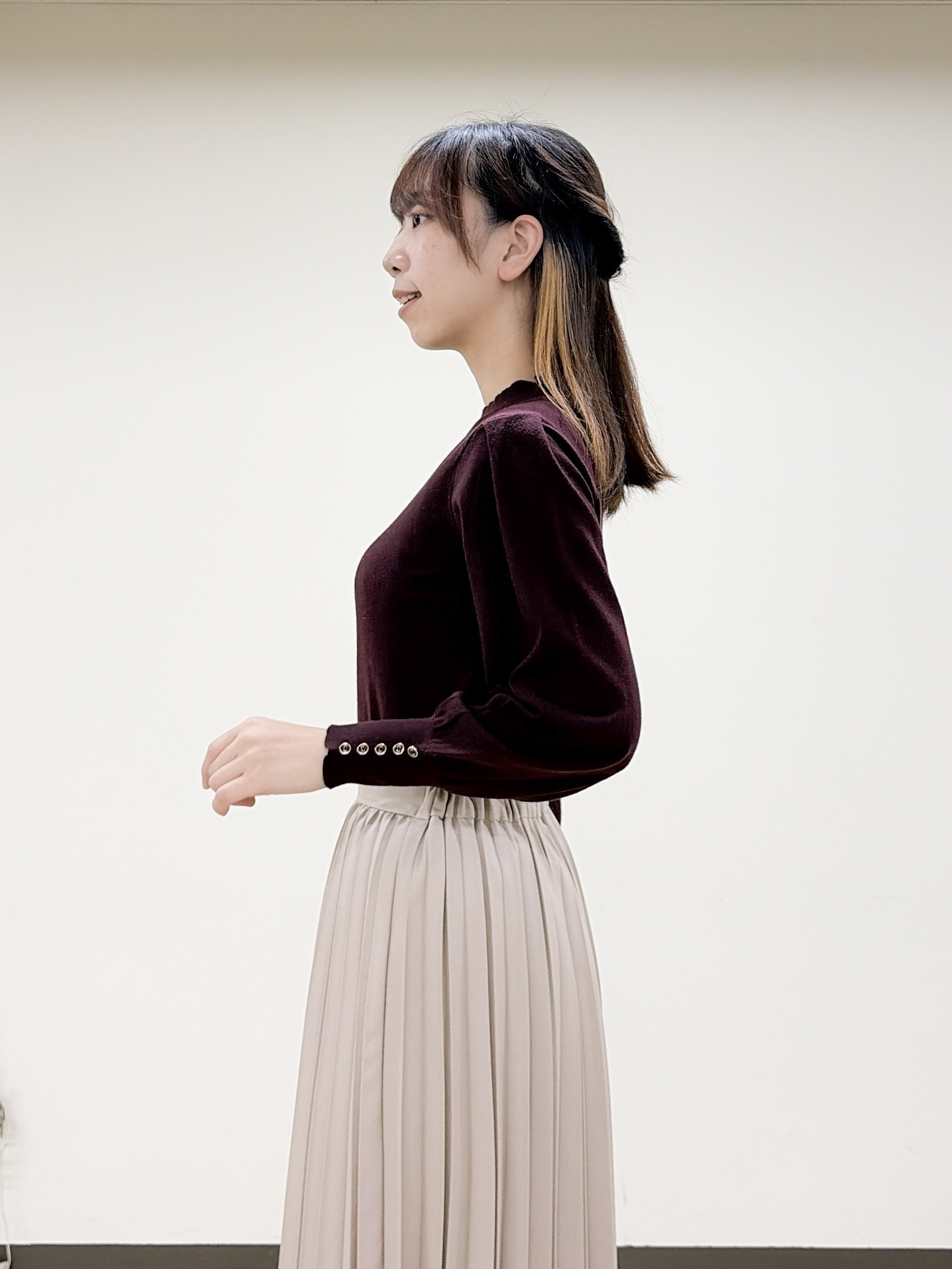 yurinaさんの「index｜カシミヤタッチハイネックニット【洗濯機OK／抗ピリング】」を使ったコーディネート