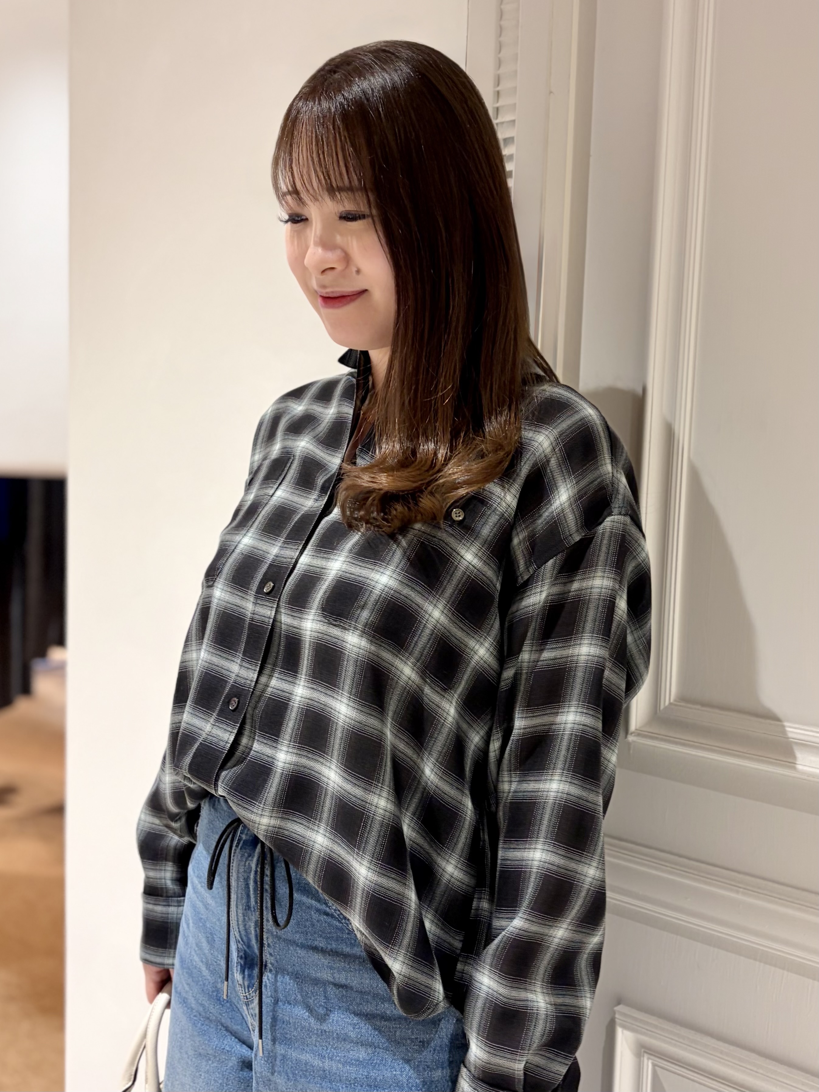 minowaさんの「DRESSTERIOR｜【ウォッシャブル】ビエラオンブレチェックシャツ」を使ったコーディネート