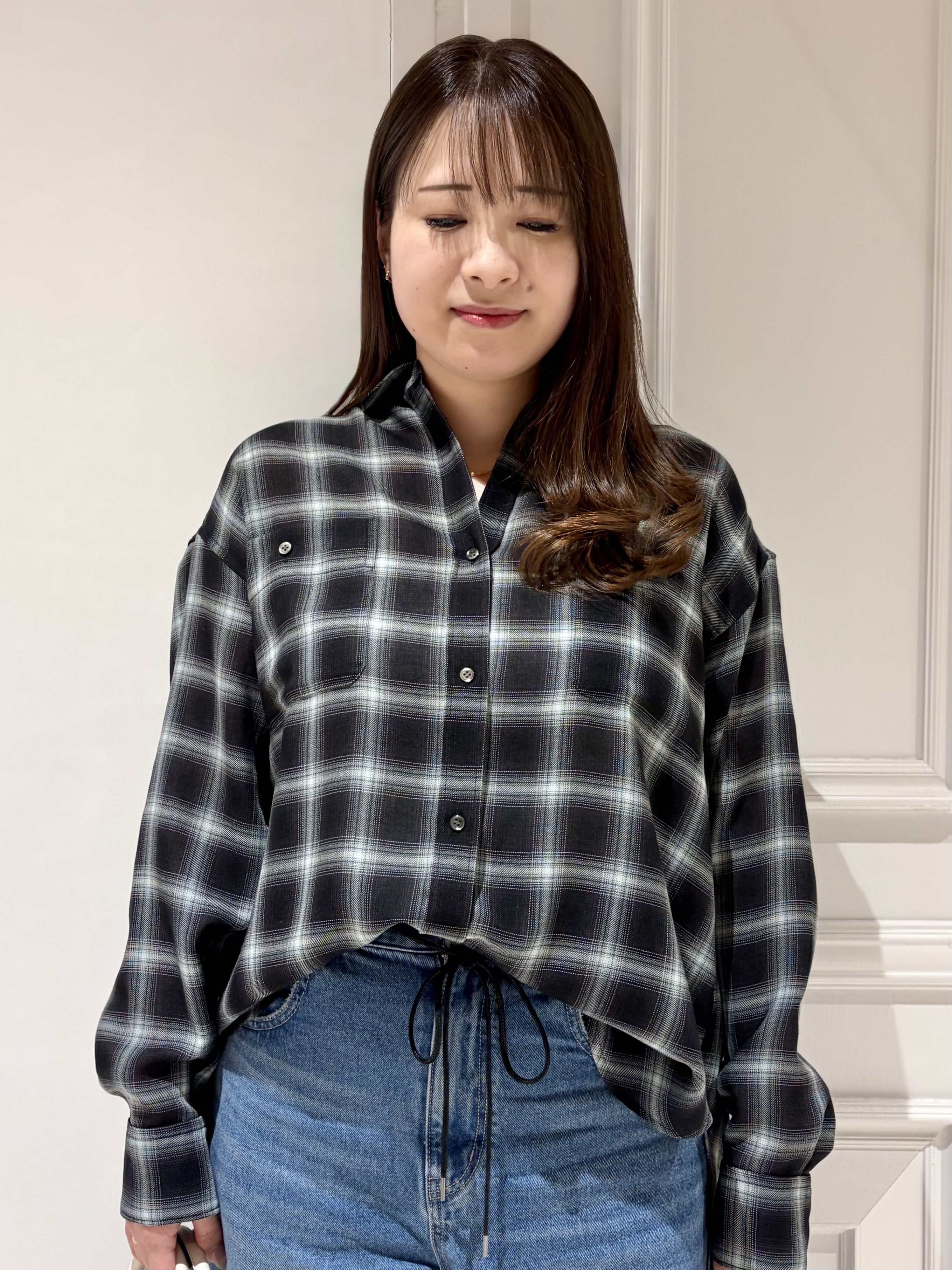 minowaさんの「DRESSTERIOR｜【ウォッシャブル】ビエラオンブレチェックシャツ」を使ったコーディネート