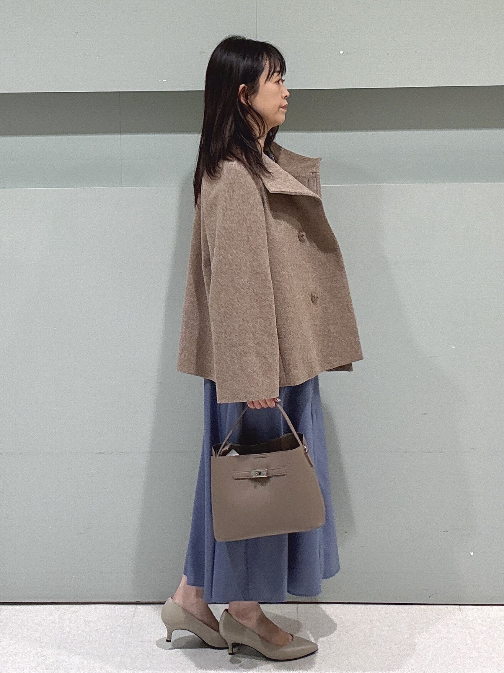 makiさんの「UNTITLED｜【軽アウター/ウール100】ウールショートコート」を使ったコーディネート