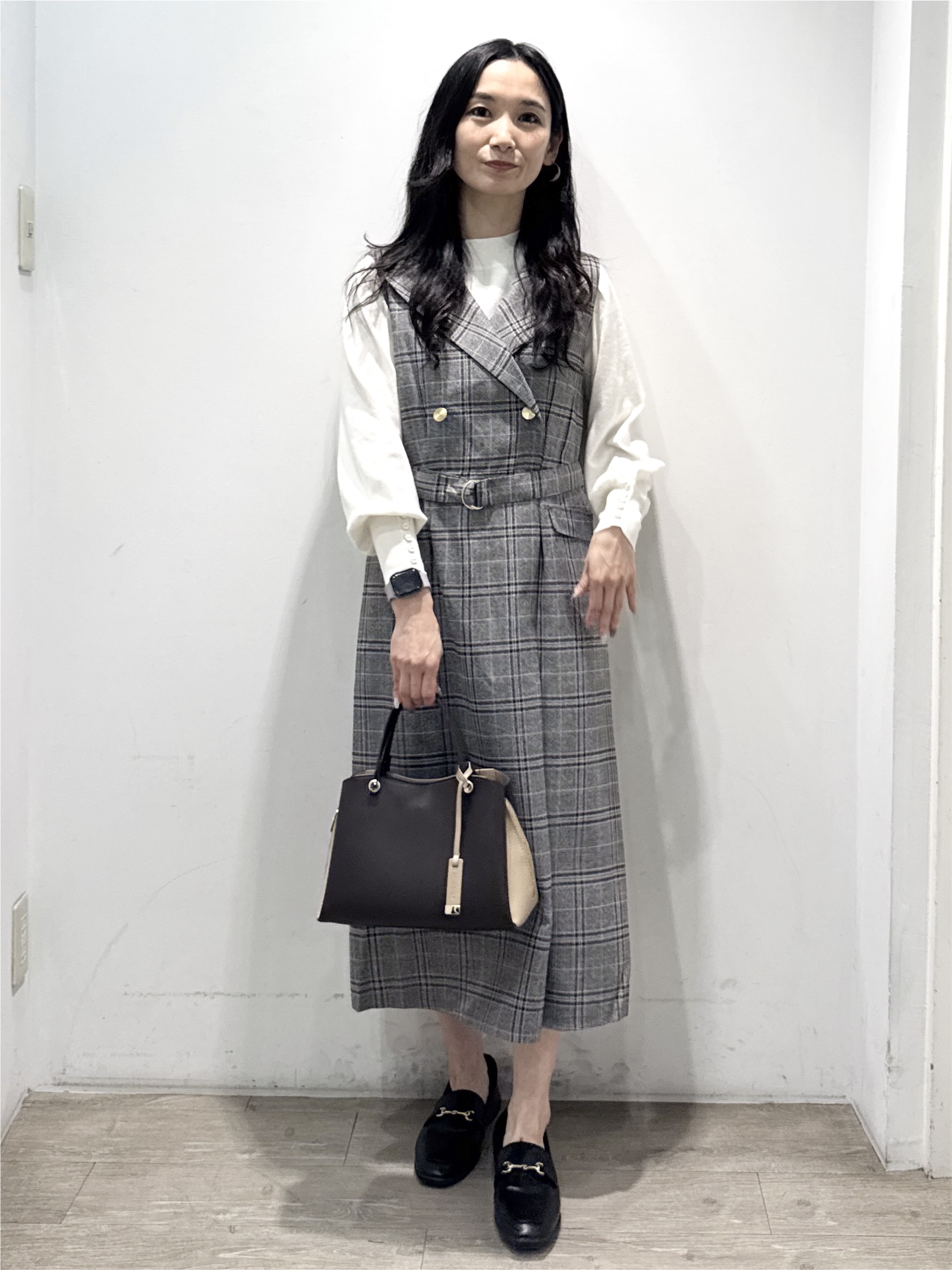yuicciさんの「OPAQUE.CLIP｜カシミヤタッチハイネックニット【洗濯機OK／抗ピリング】」を使ったコーディネート